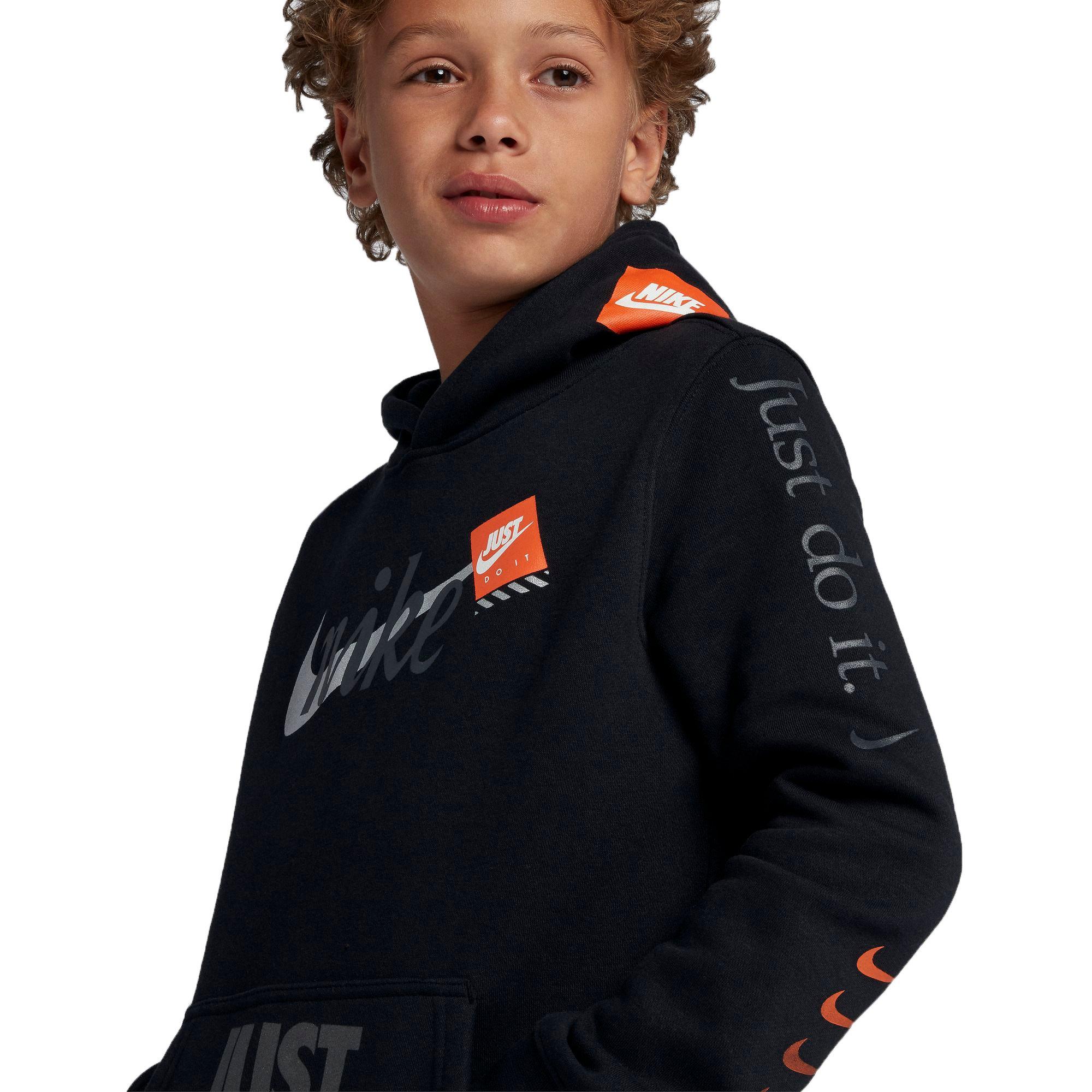 boys nike just do it hoodie