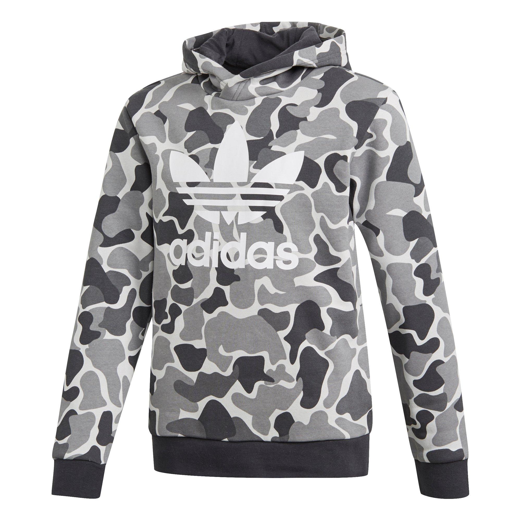 adidas Boys' Camo Trefoil Hoodie 