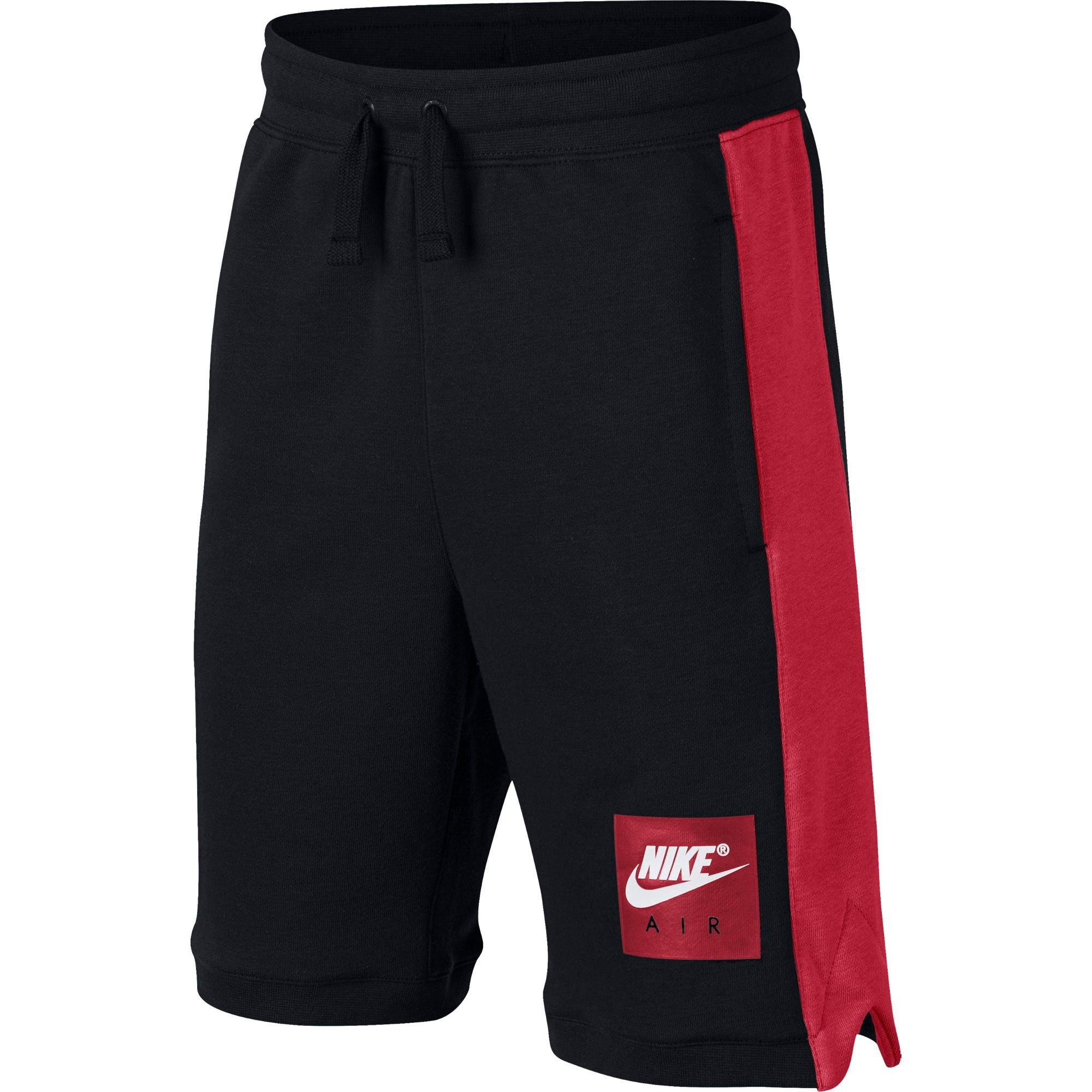 black red nike shorts