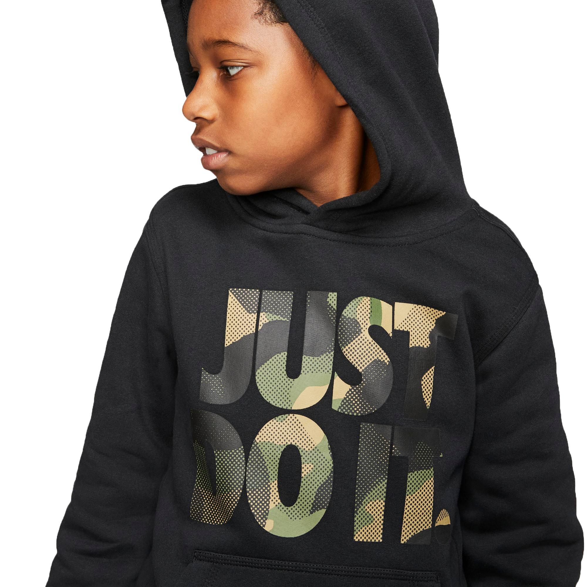 nike boys camo hoodie