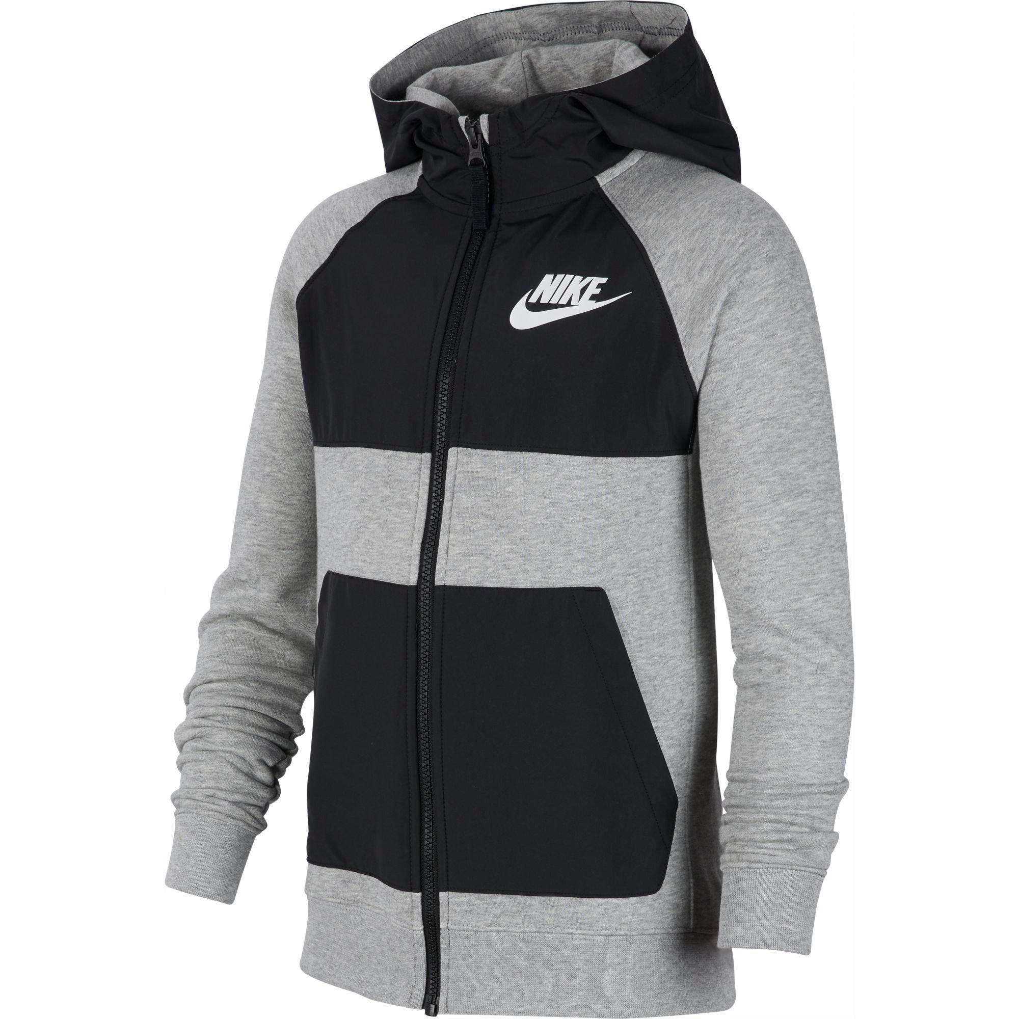 nike hybrid full zip hoodie grey