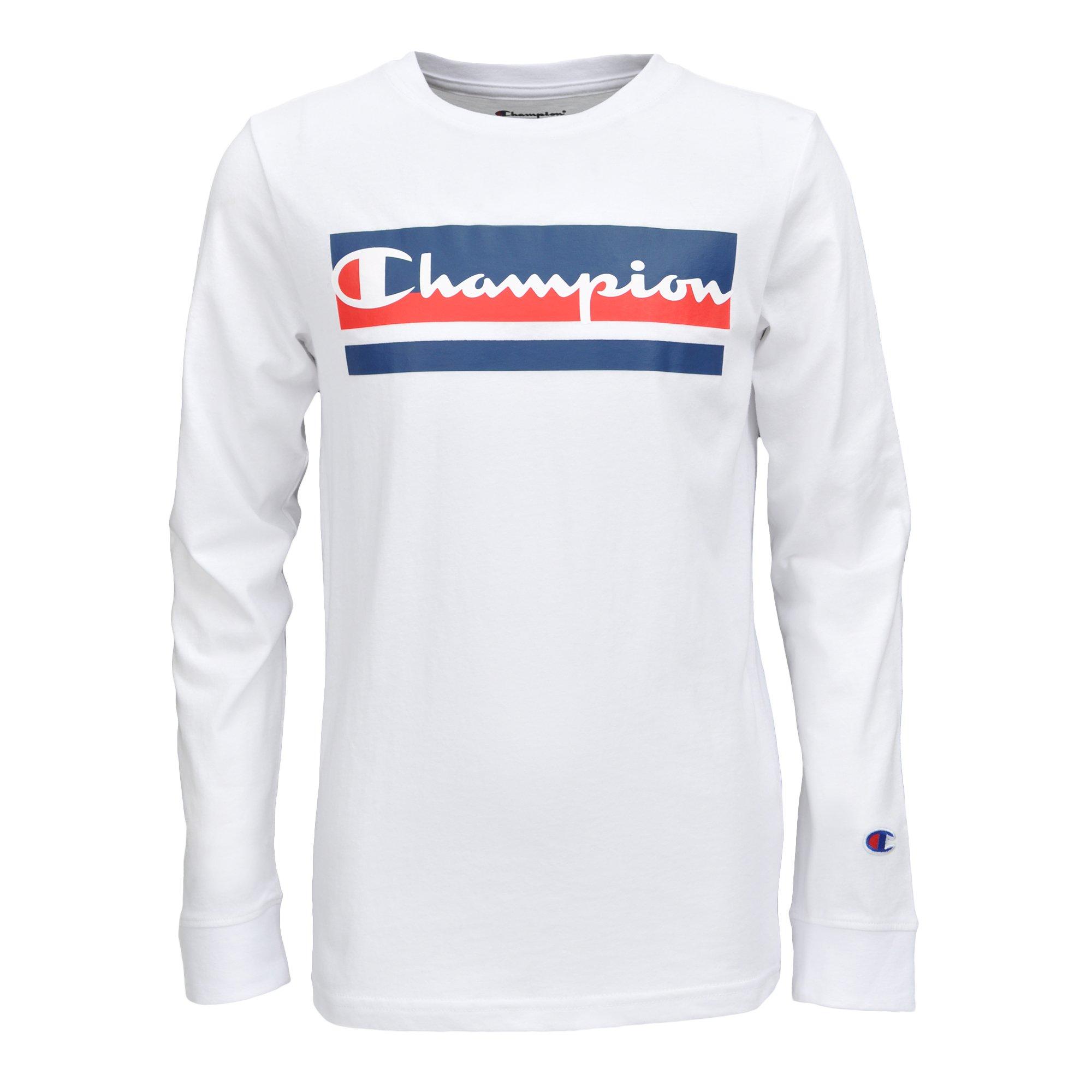 champion long sleeve shirt boys