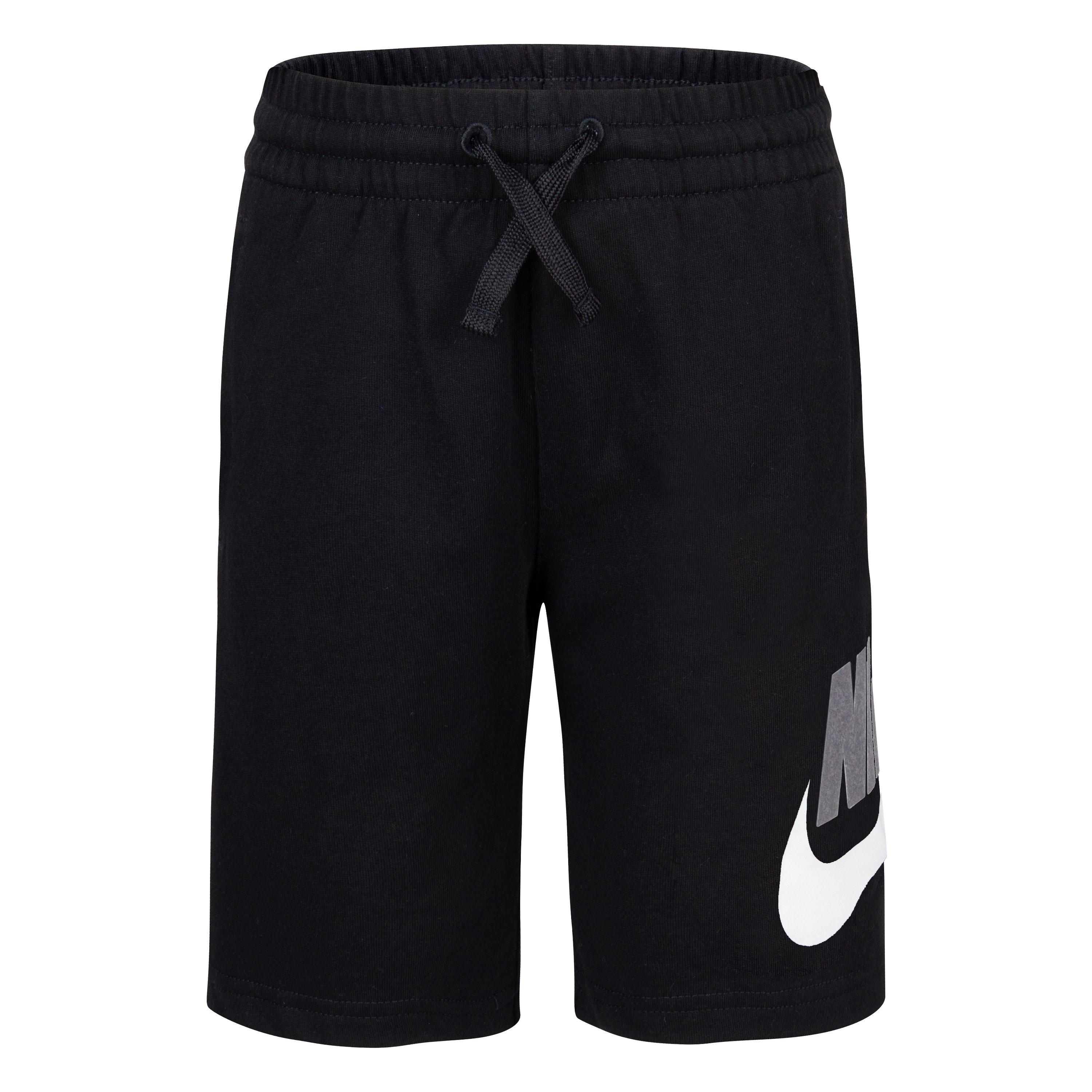 kids black nike shorts
