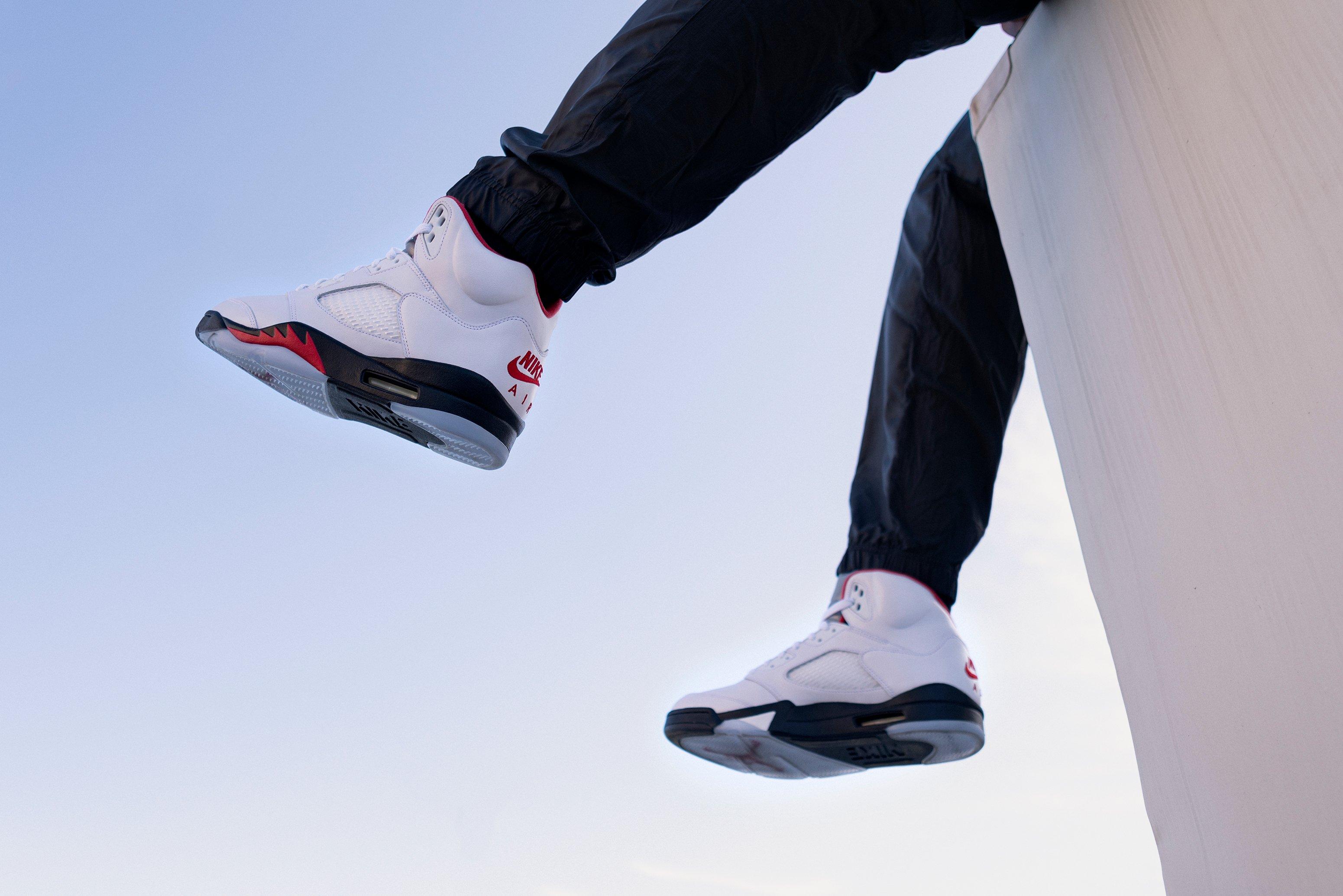 jordan 5 fire red kids