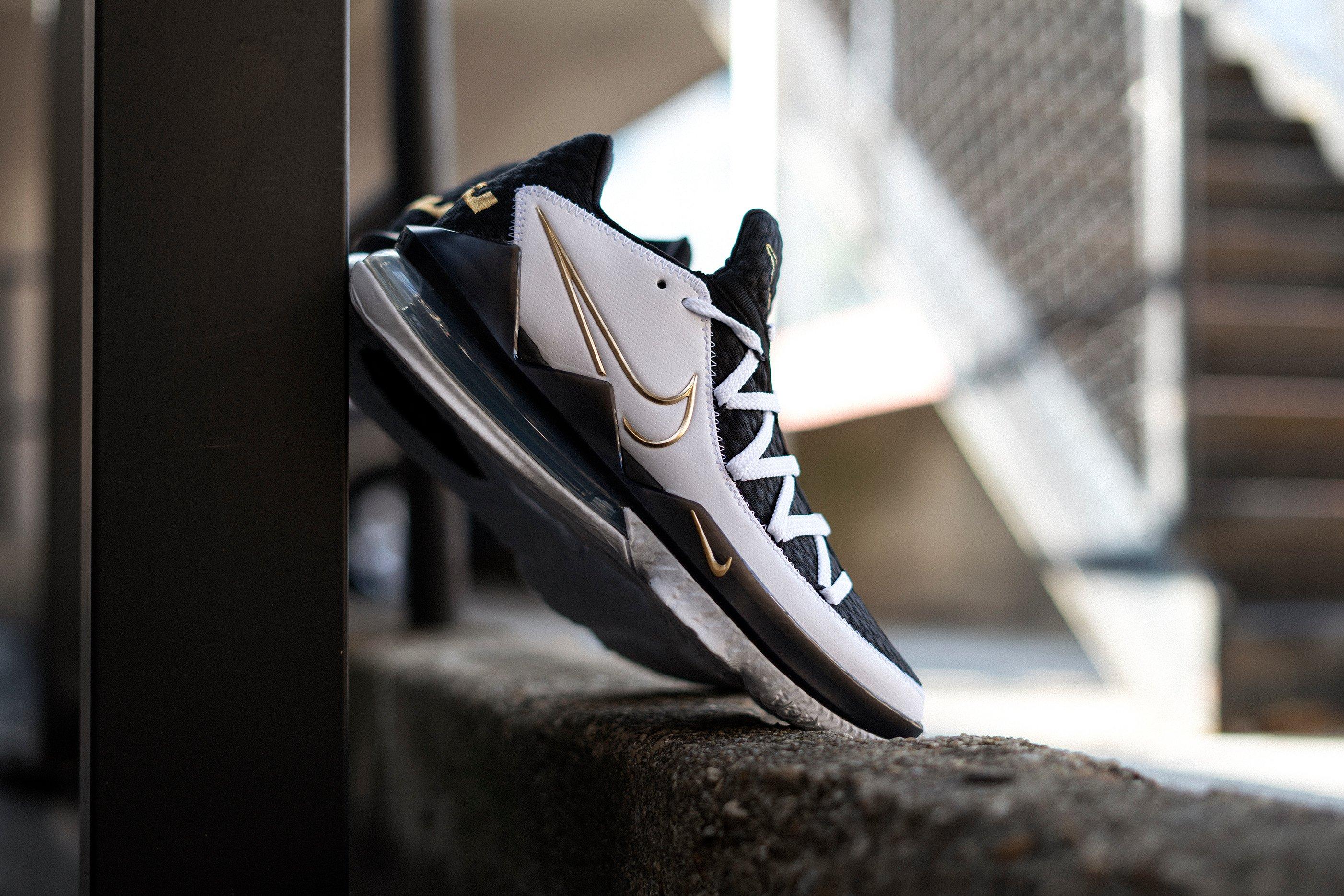 lebron 17 low black and gold