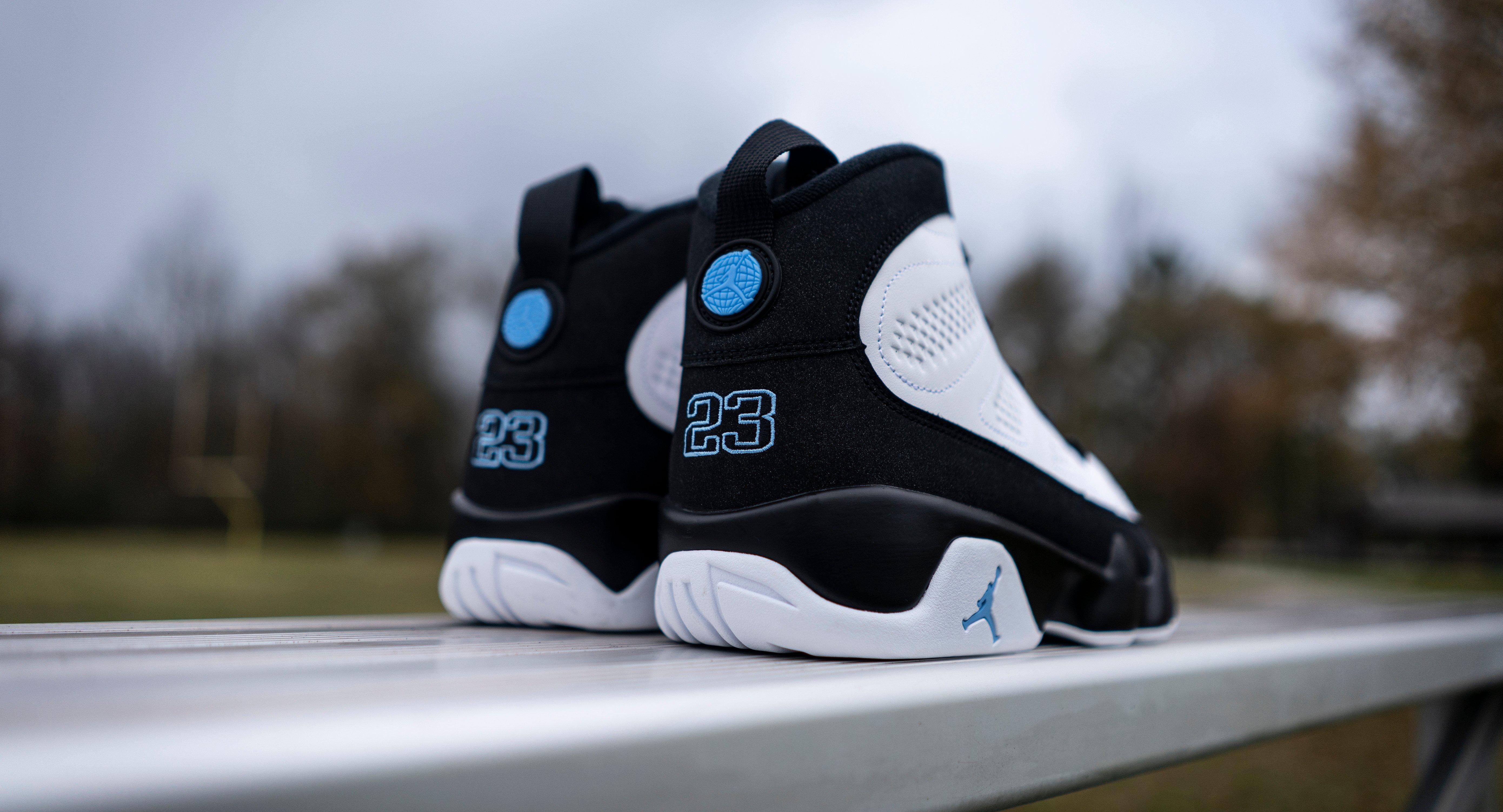 Blue and clearance black retro 9