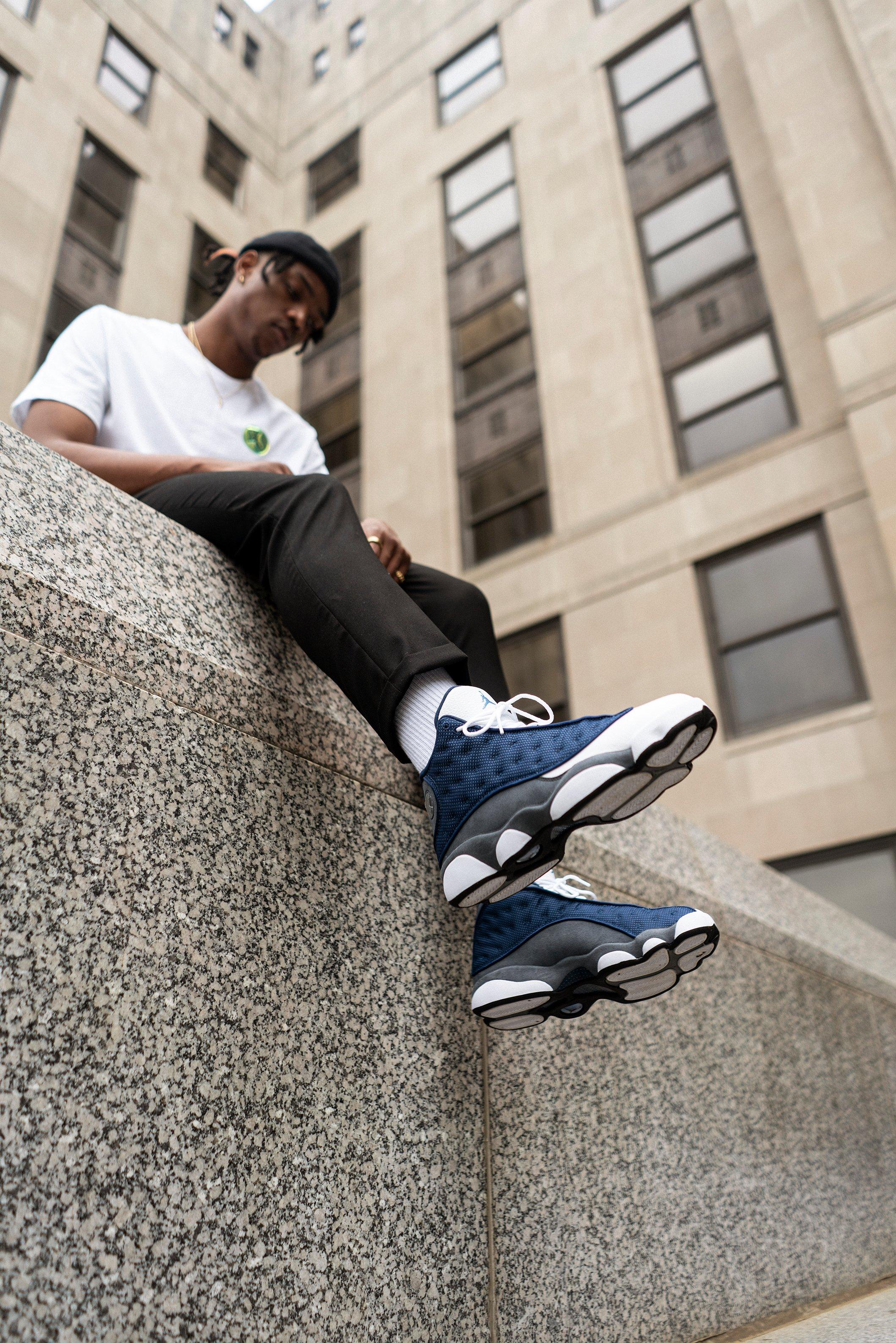 air jordan 13 flint on feet