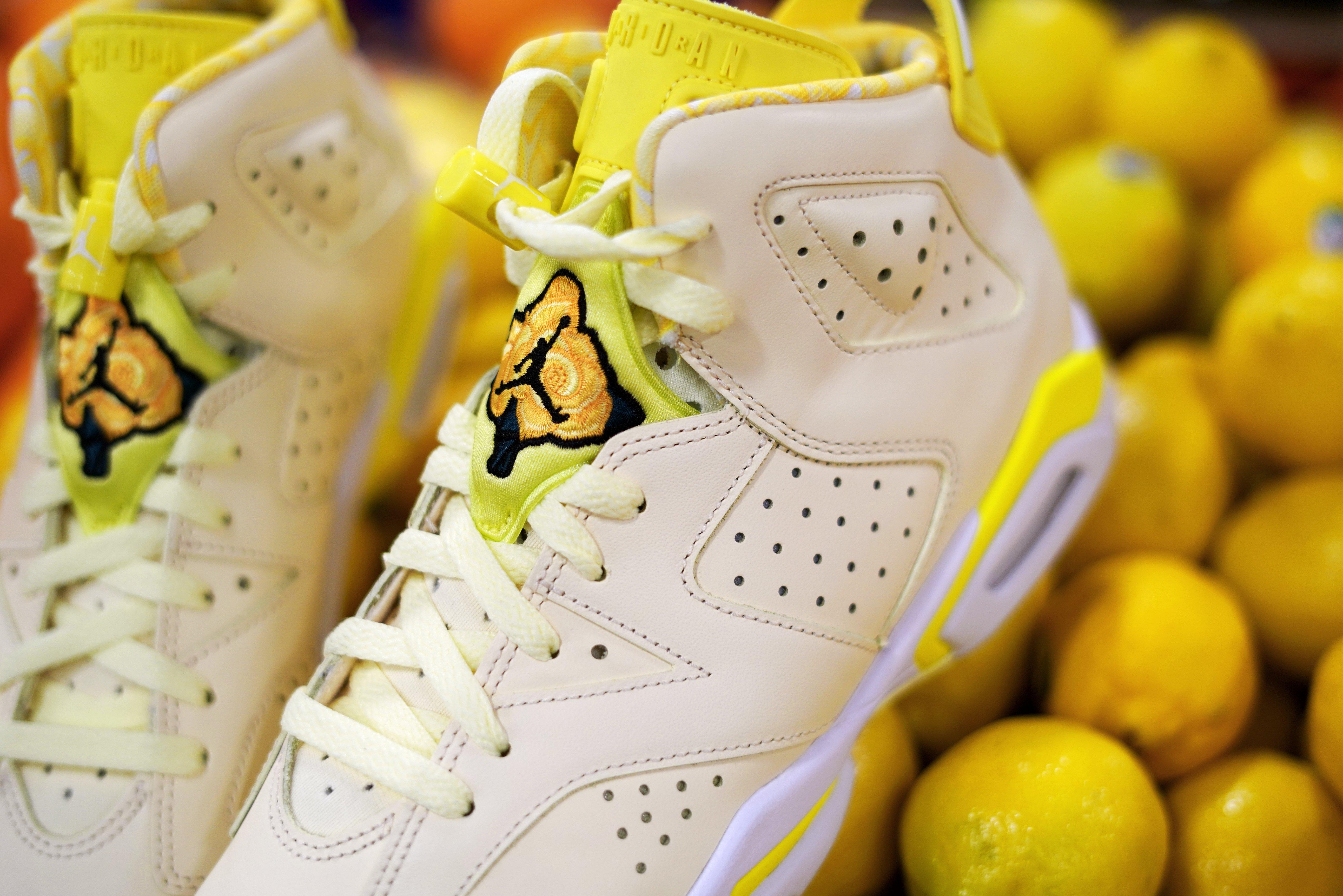 jordan retro 6 yellow womens