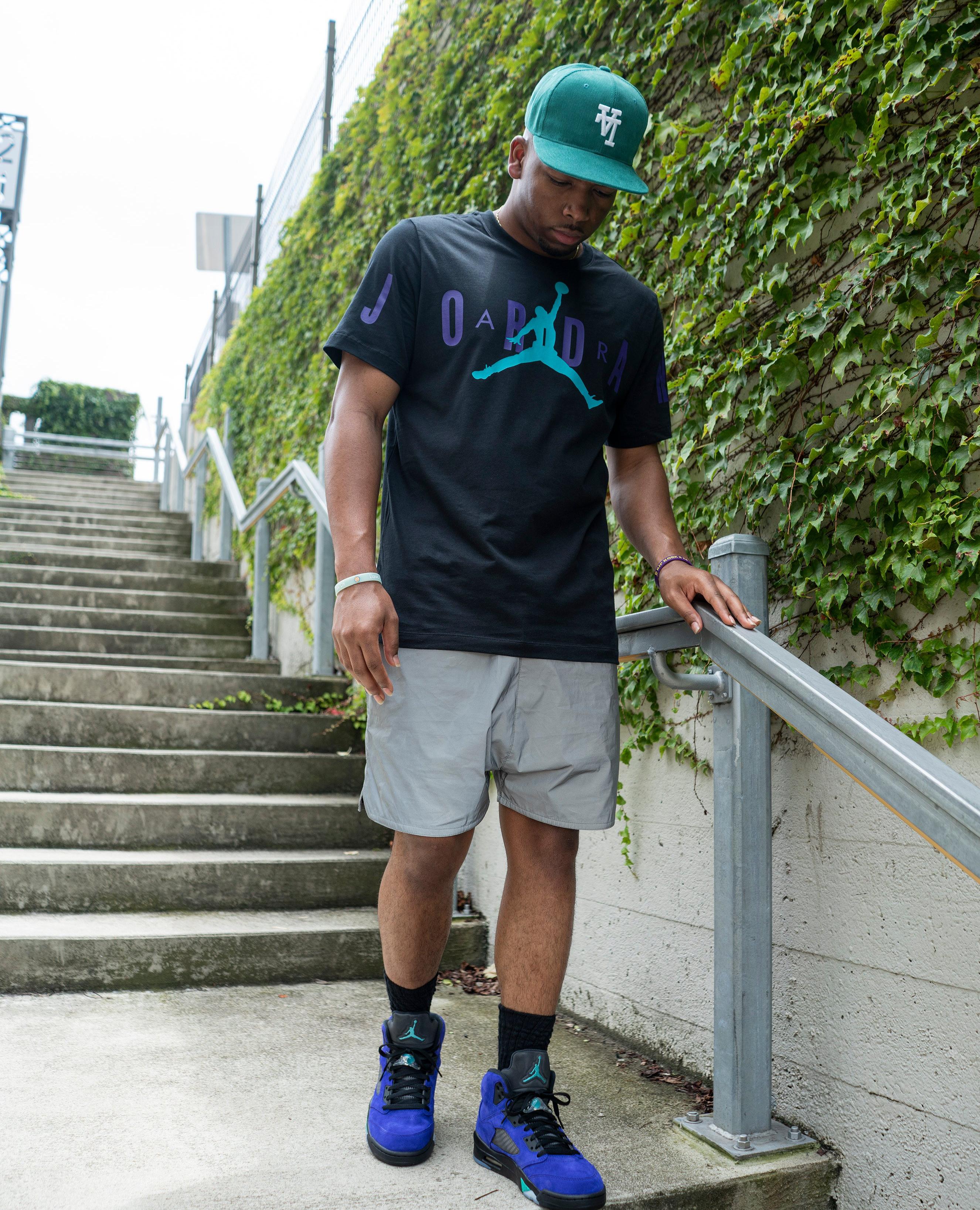 Jordan grape 5 outfit online