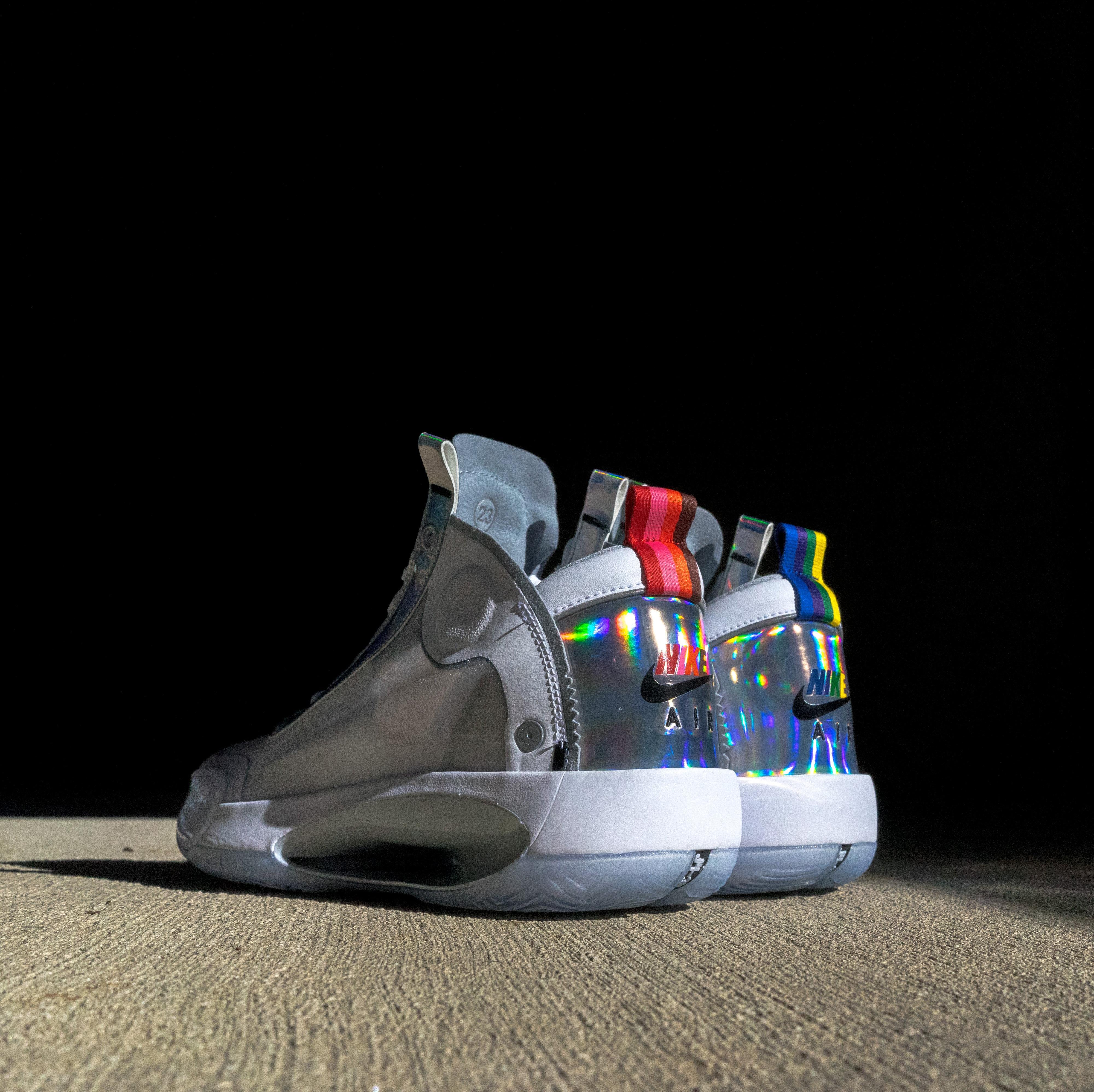 Sneakers Release – Air Jordan 34 “White Iridescent” White/Metallic ...