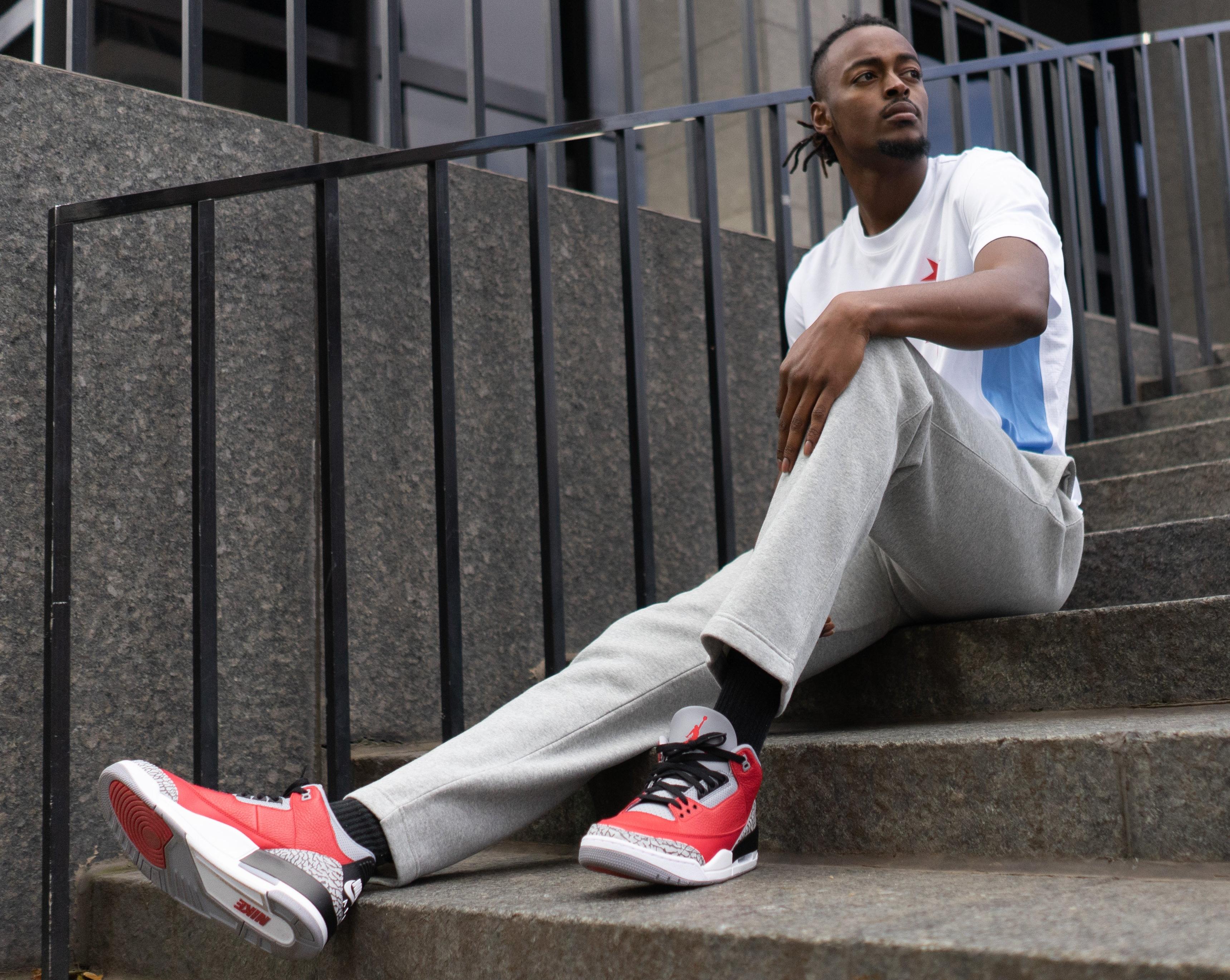 Sneakers Release Air Jordan Retro 3 Unite Fire Red Cement Grey Black Men S And Kids Basketball Shoe