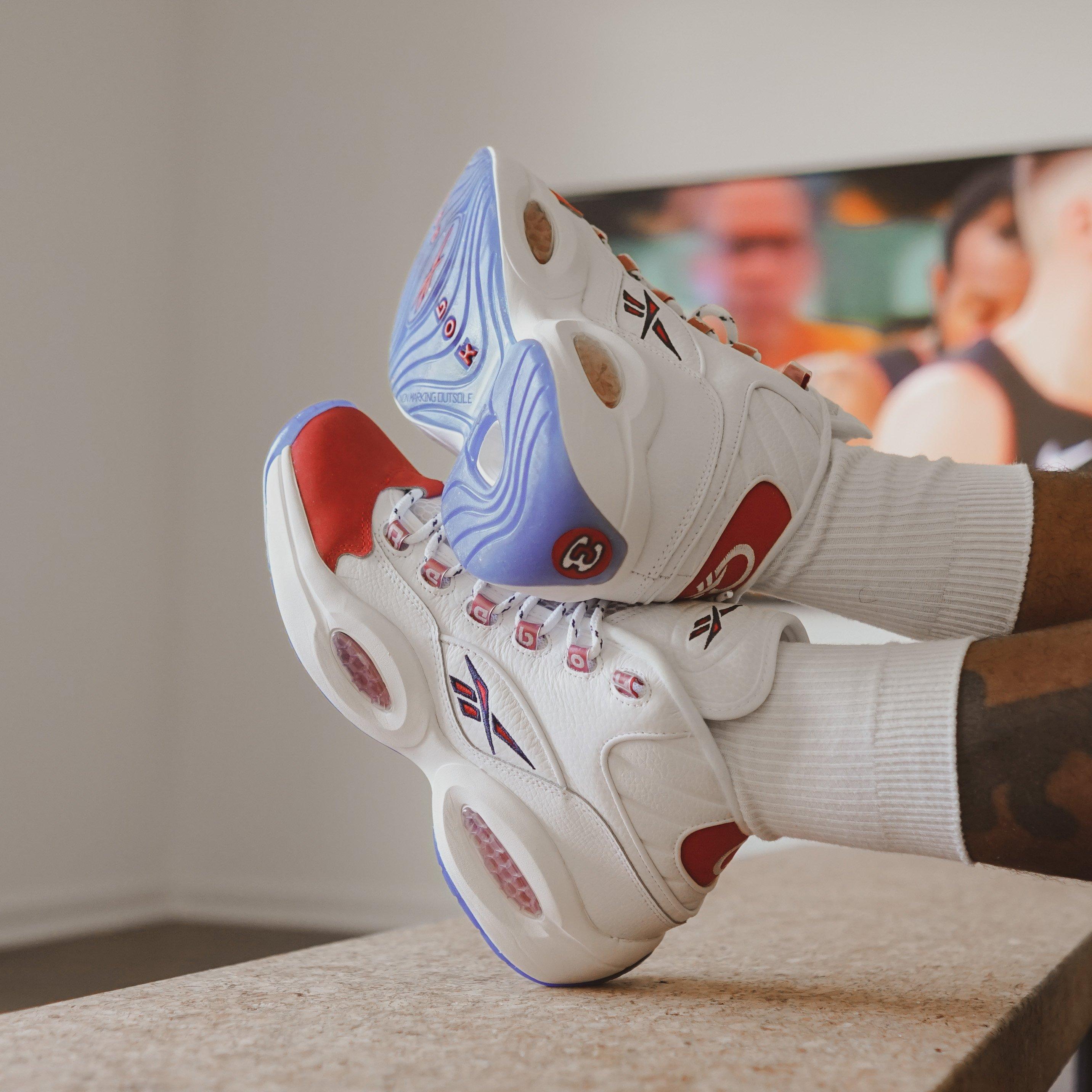 reebok question mid basketball shoes