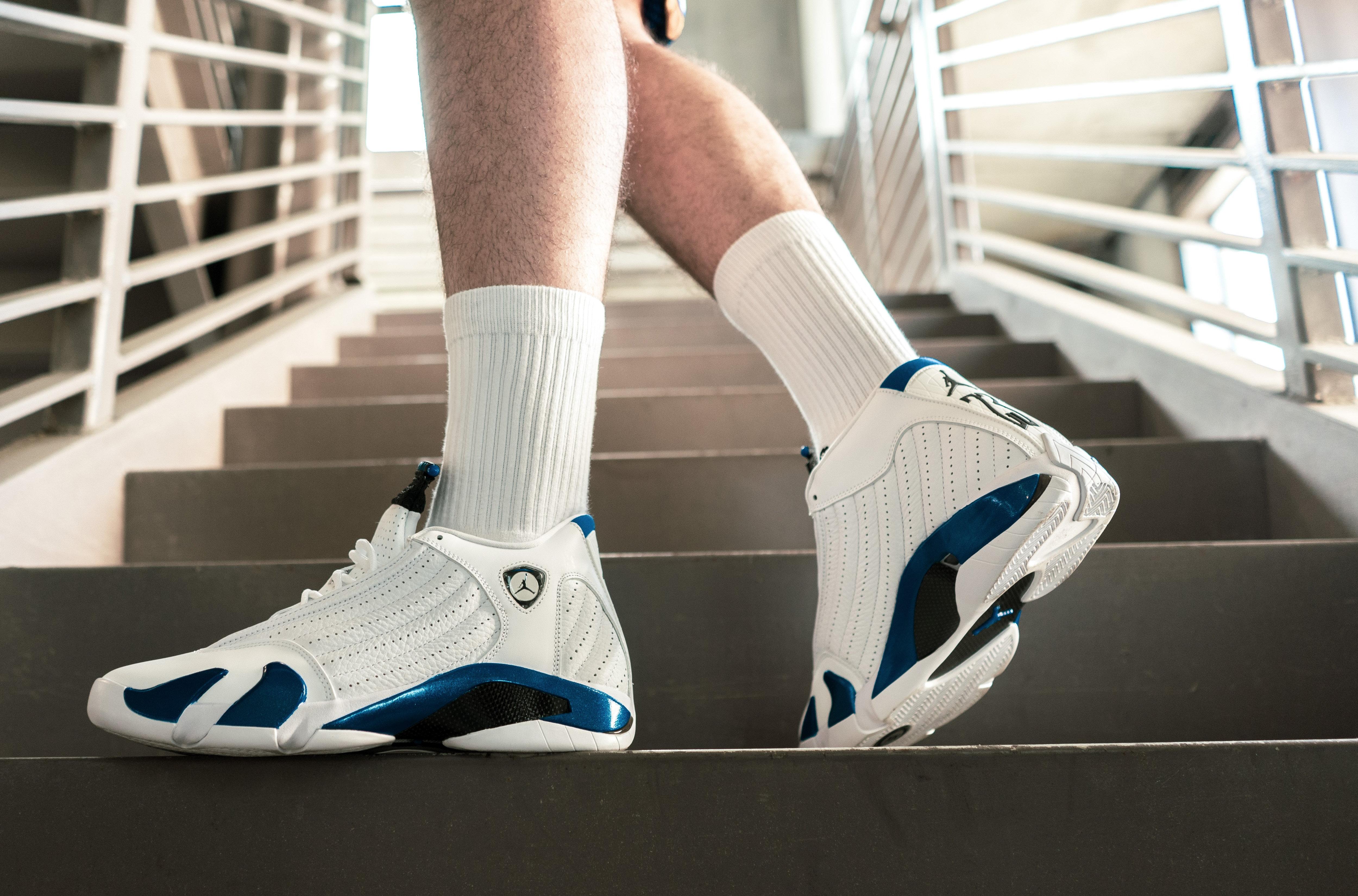 Jordan 14 clearance white and black