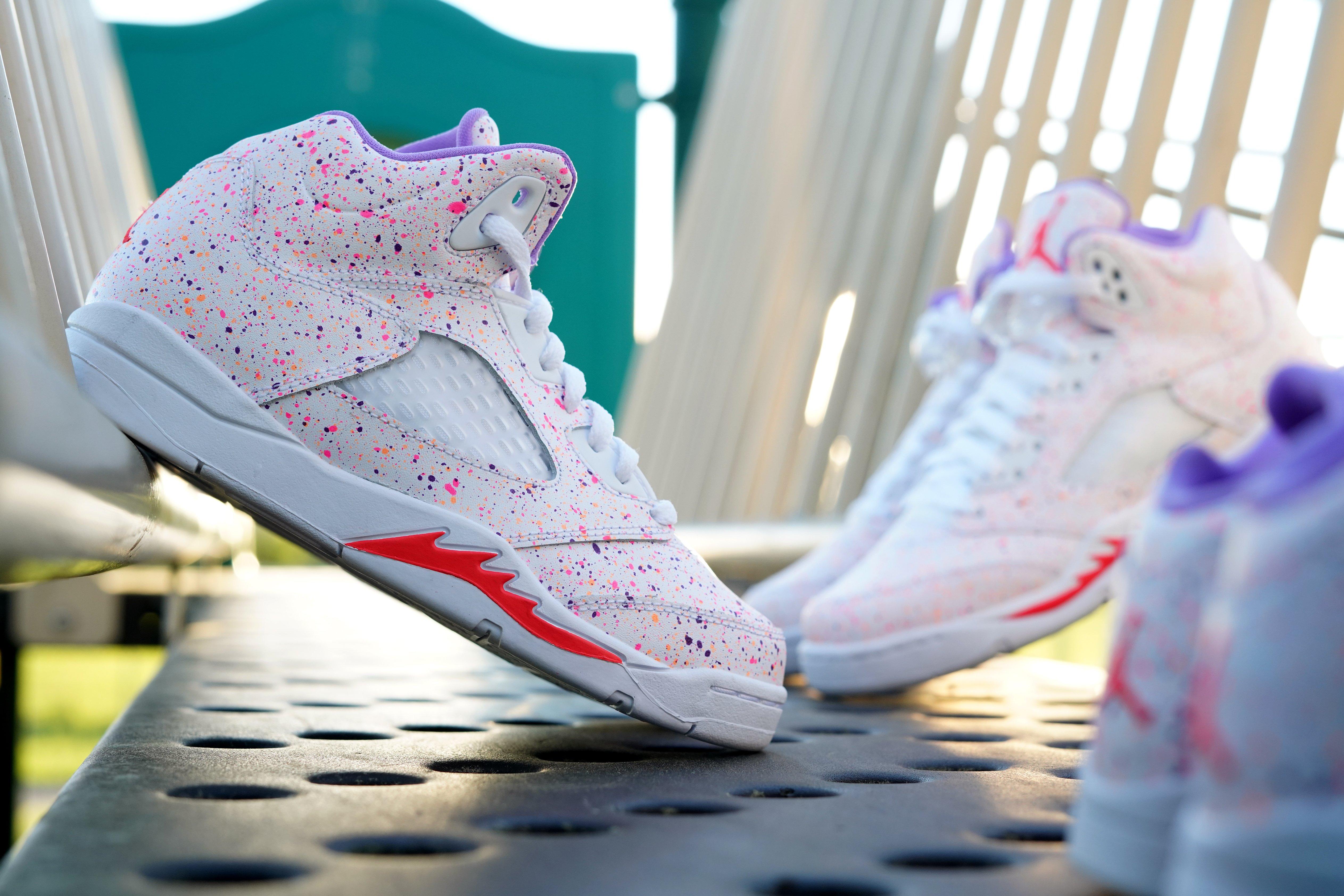 girls easter jordans