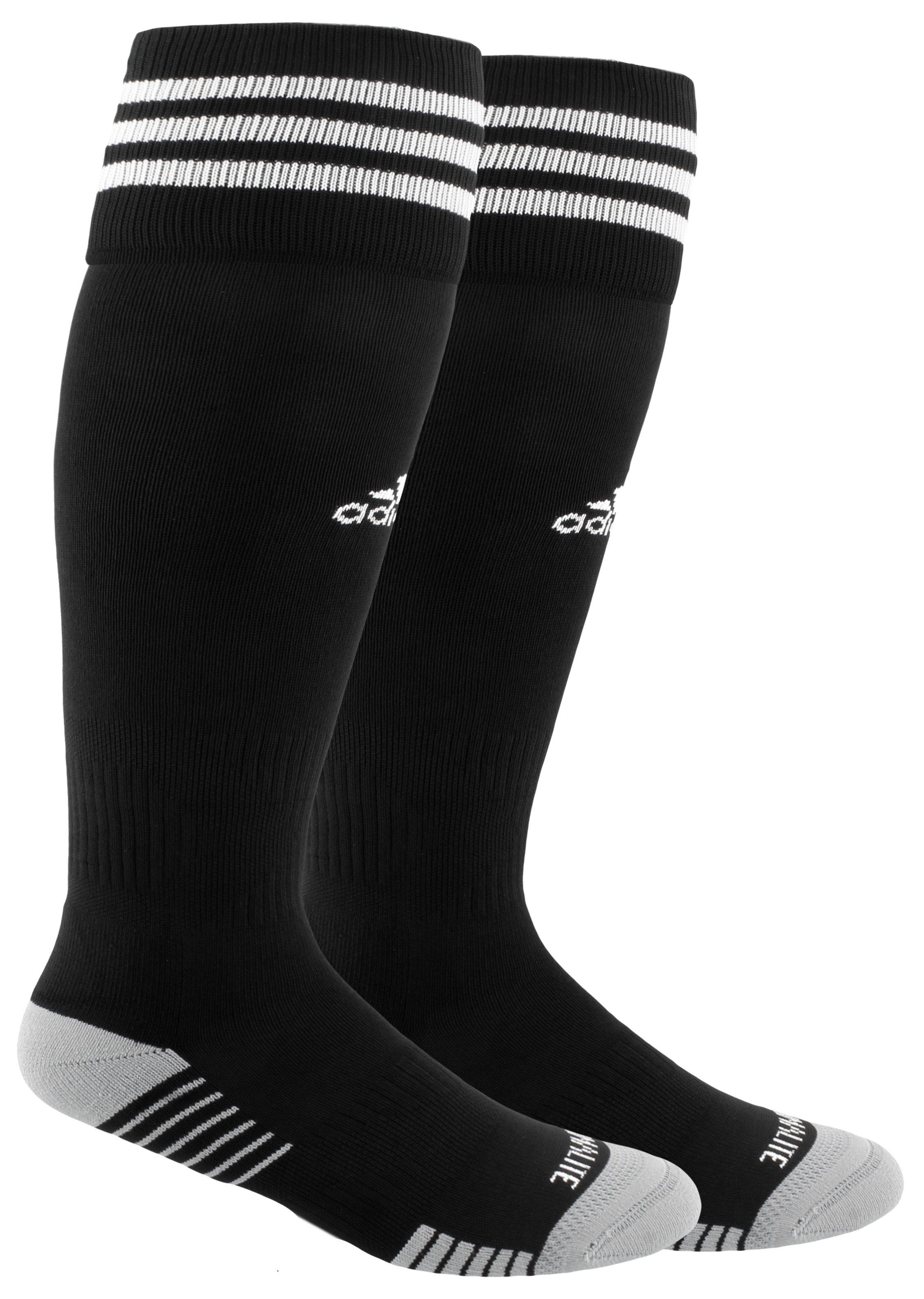 black adidas soccer socks