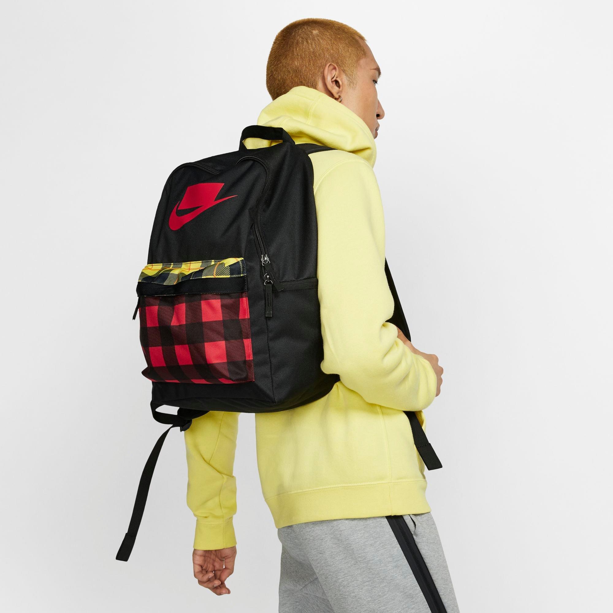 nike plaid backpack