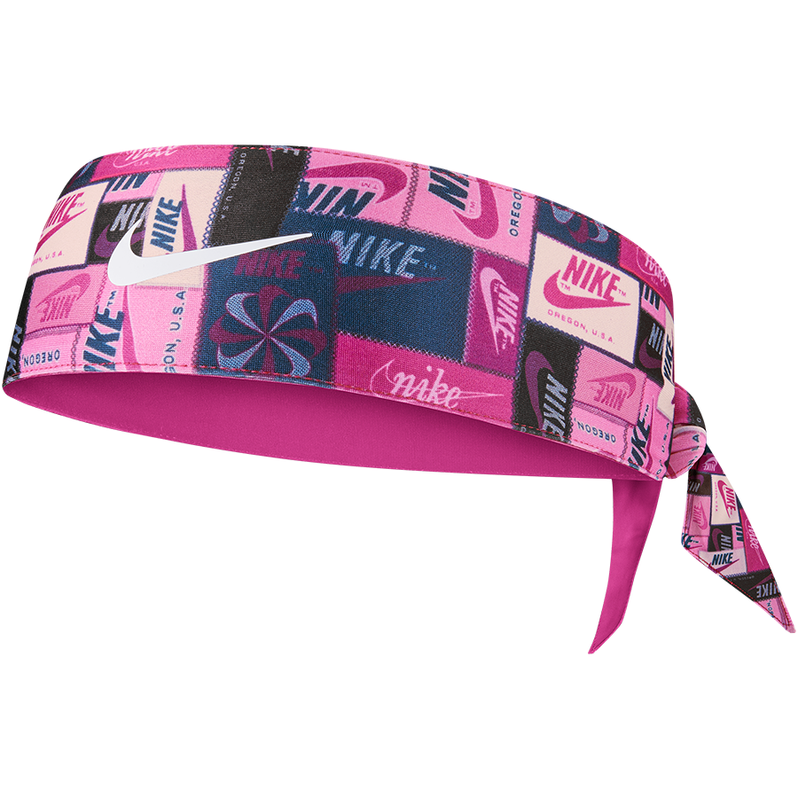 pink nike head tie