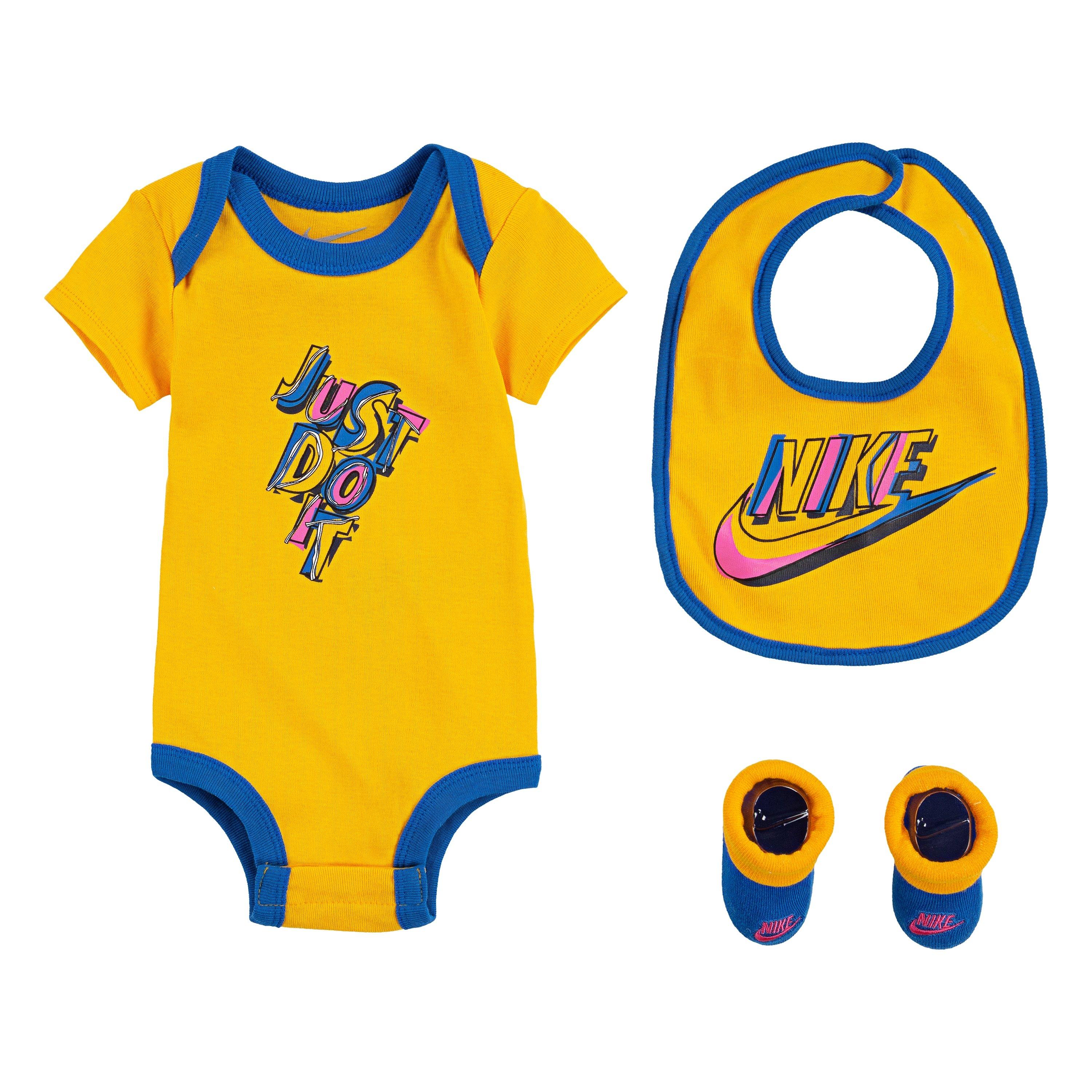 yellow nike baby clothes