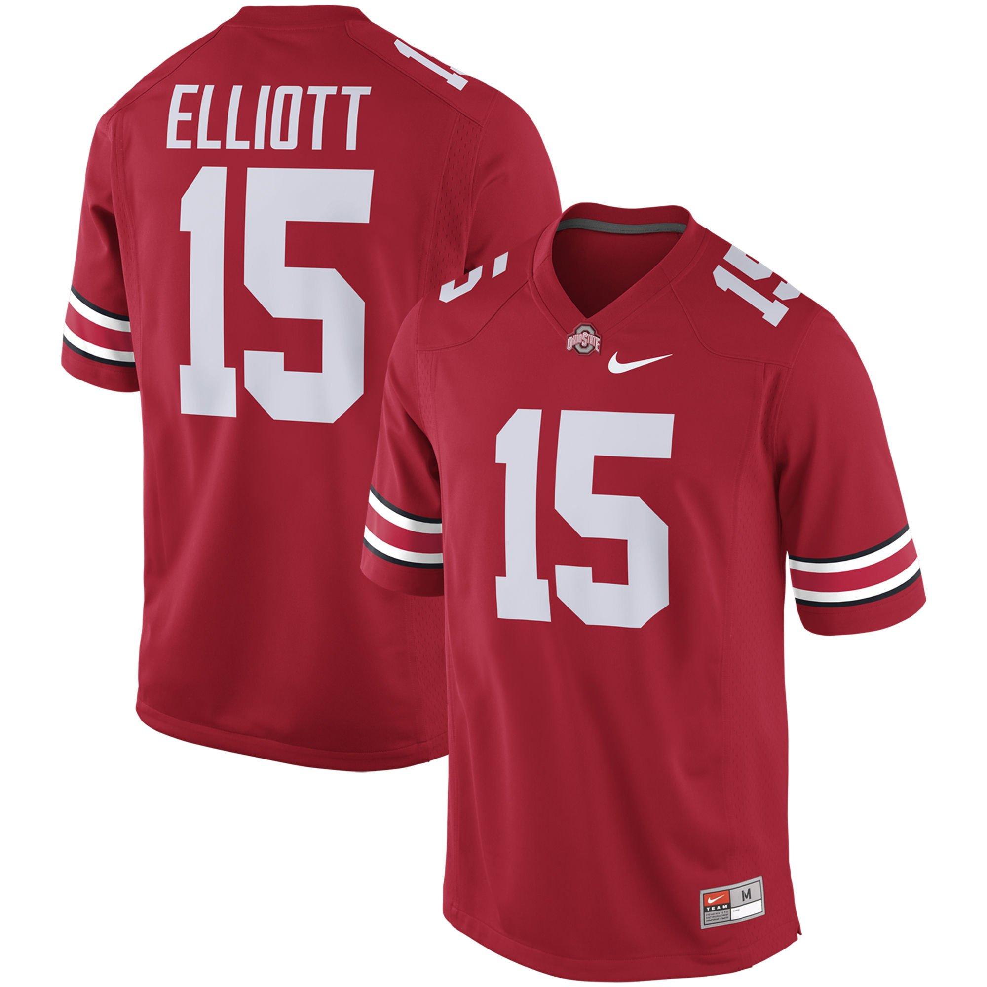 nike ohio state buckeyes custom football jersey