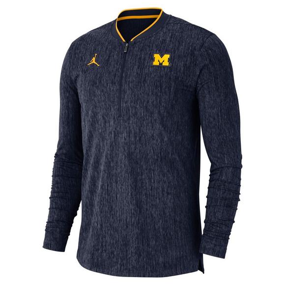 Michigan Jordan Gear >> Jordan Men S Michigan Wolverines Coaches Half Zip Jacket Michigan Jordan Gear >> Jordan Men S Michigan Wolverines Coaches Half Zip Jacket