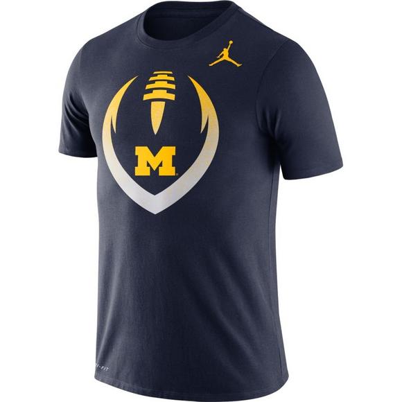 Michigan Jordan Gear >> Jordan Men S Michigan Wolverins Football Icon Short Sleeve T Shirt Michigan Jordan Gear >> Jordan Men S Michigan Wolverins Football Icon Short Sleeve T Shirt