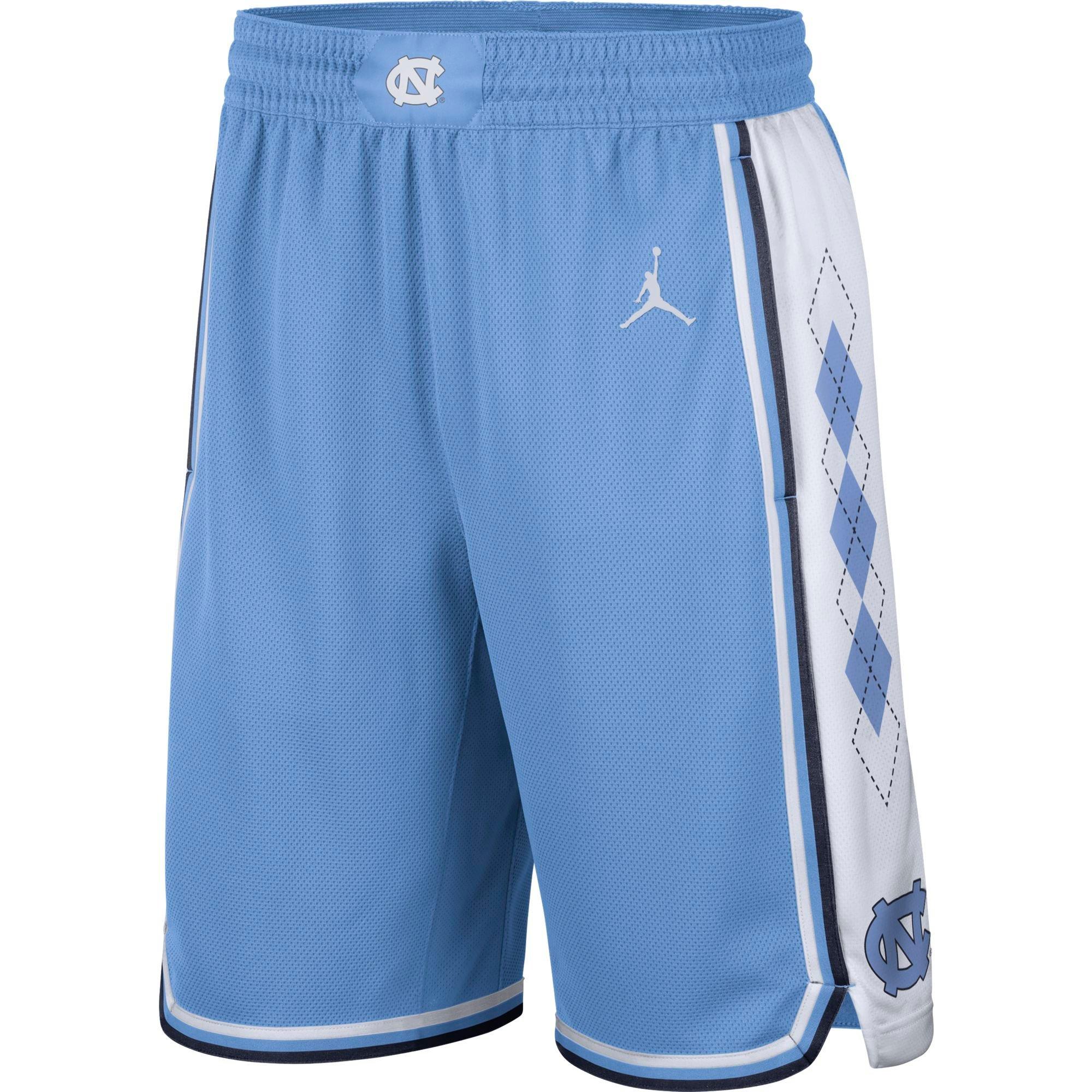 unc authentic basketball shorts