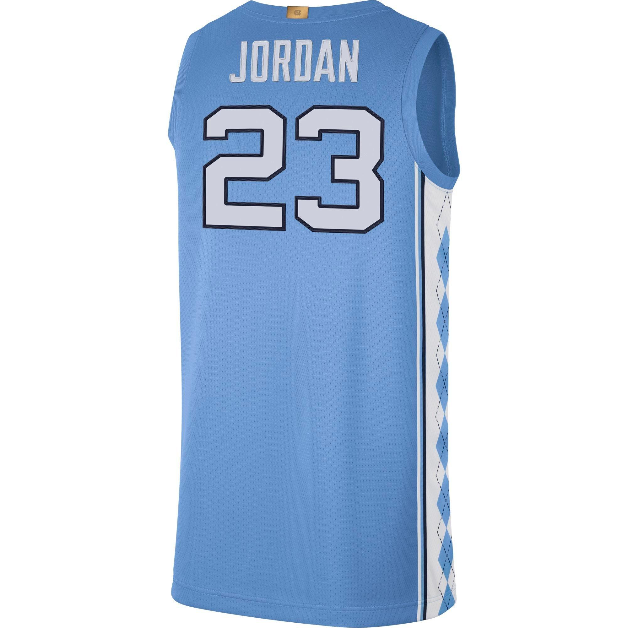 blue and white jordan jersey