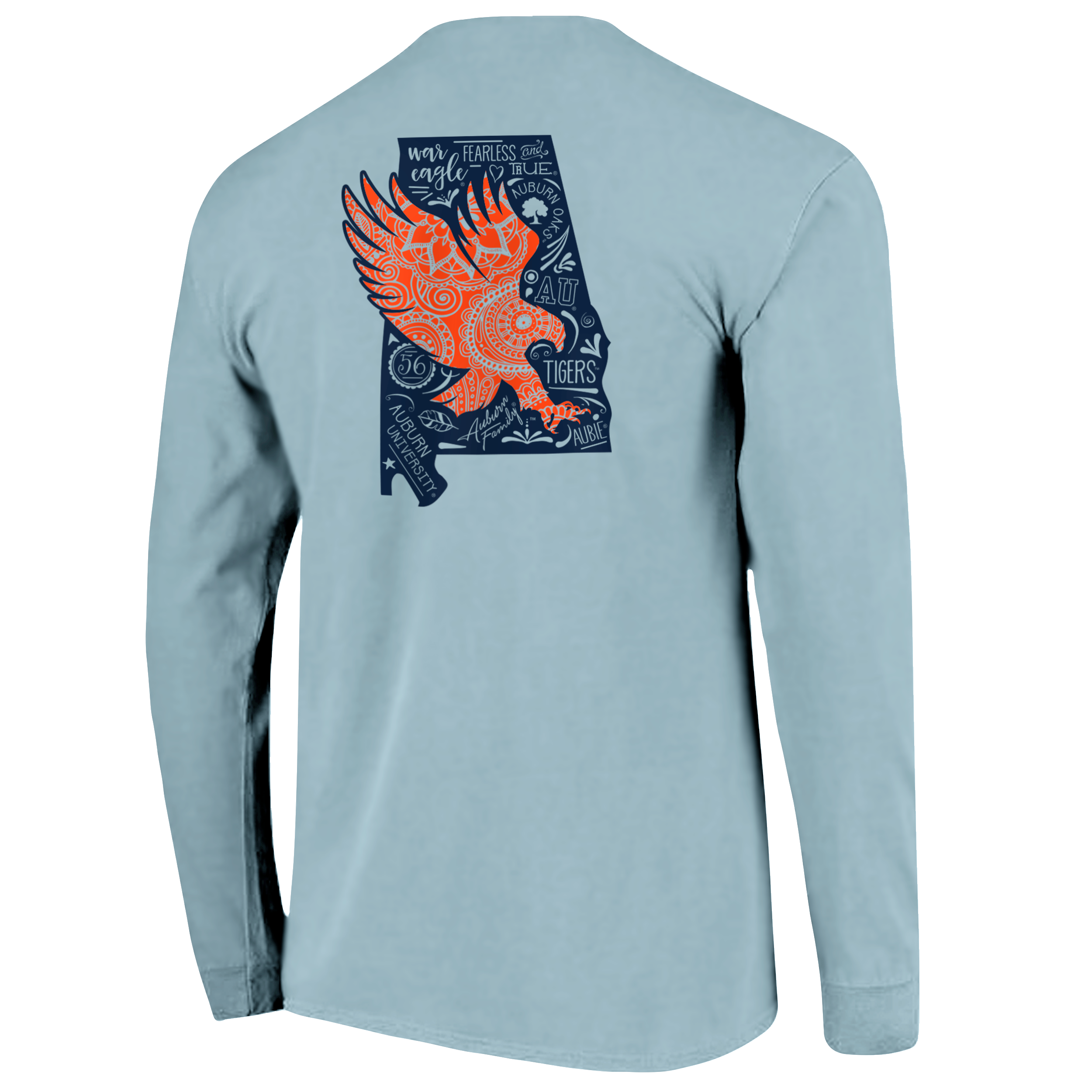 comfort colors auburn t shirt