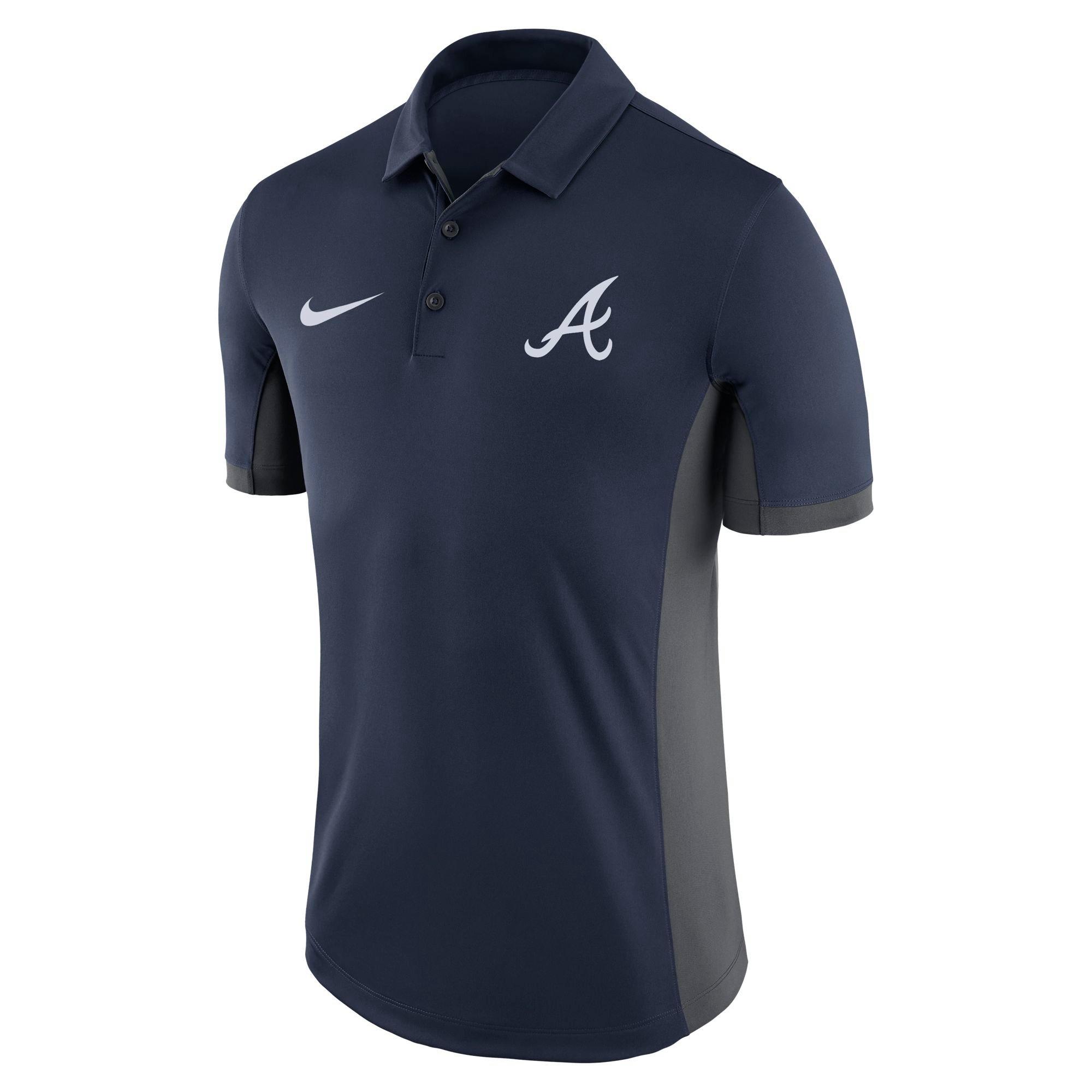 braves nike polo