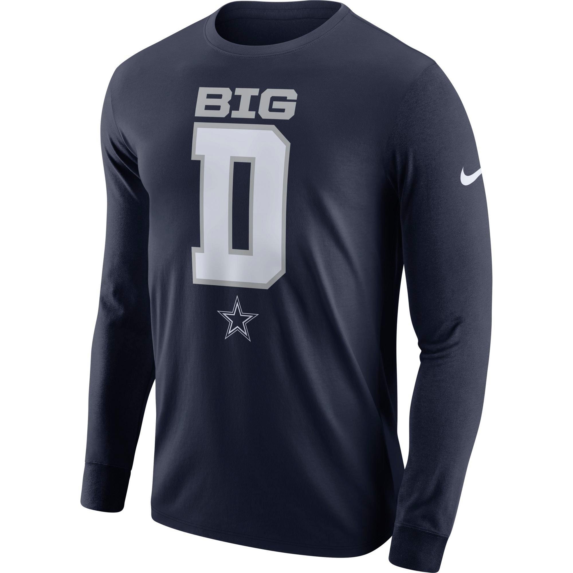 dallas cowboys long sleeve shirt nike