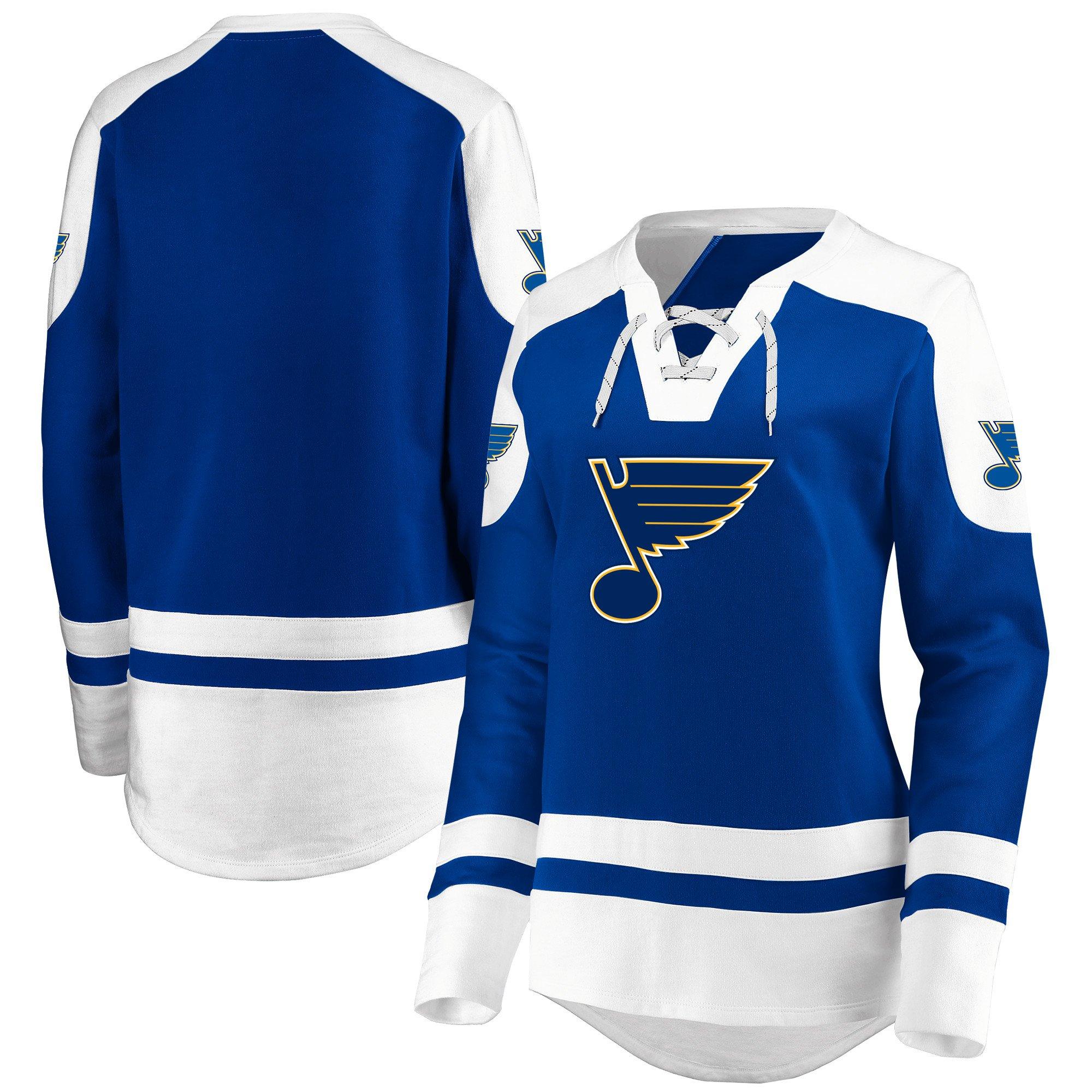 st louis blues lace up hoodie