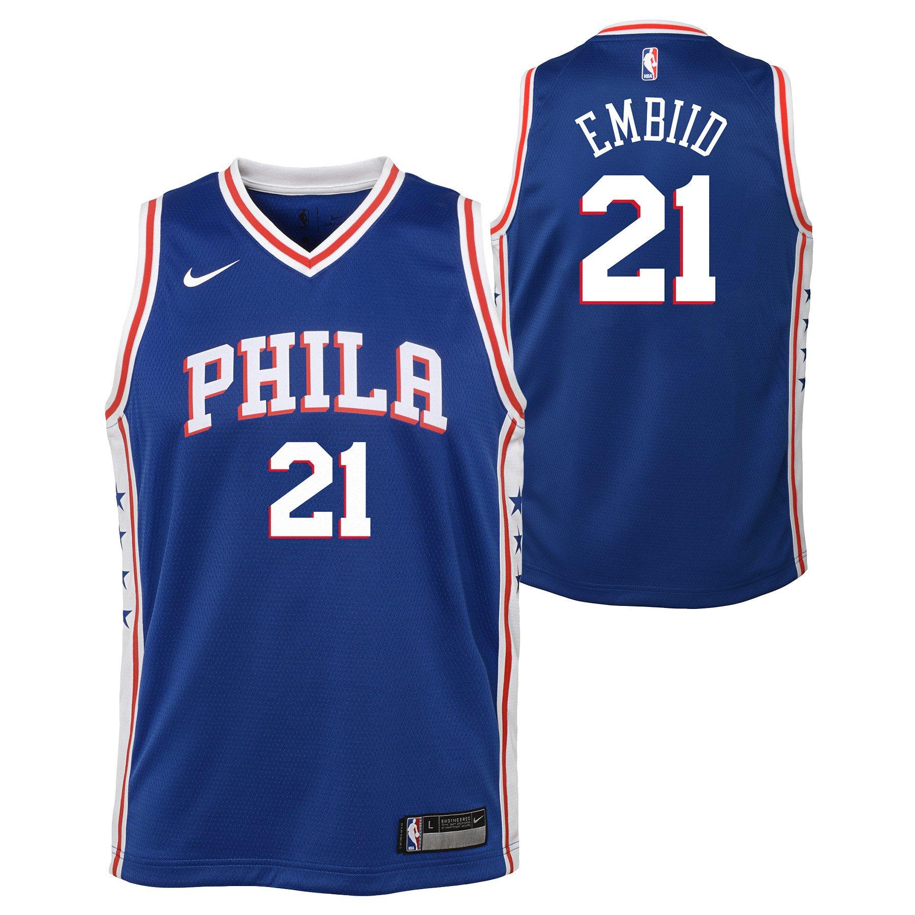 Nike Youth Philadelphia 76ers Joel Embiid Icon Swingman Jersey