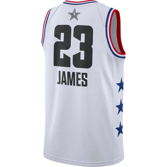 Jordan Men's Los Angeles Lakers L. James 2019 All Star Swingman Jersey White Jordan Men's Los Angeles Lakers L. James 2019 All Star Swingman Jersey White