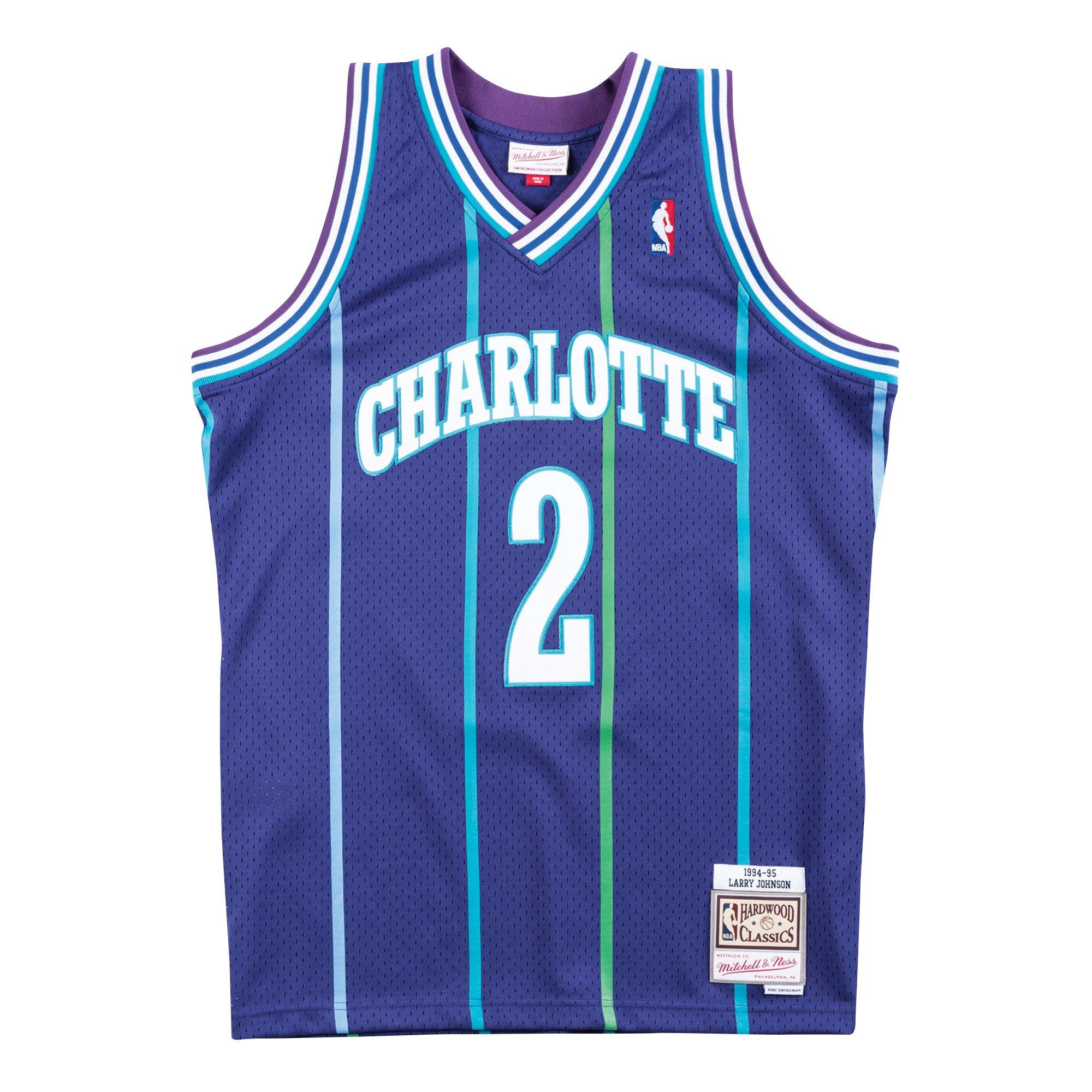 larry johnson charlotte hornets jersey