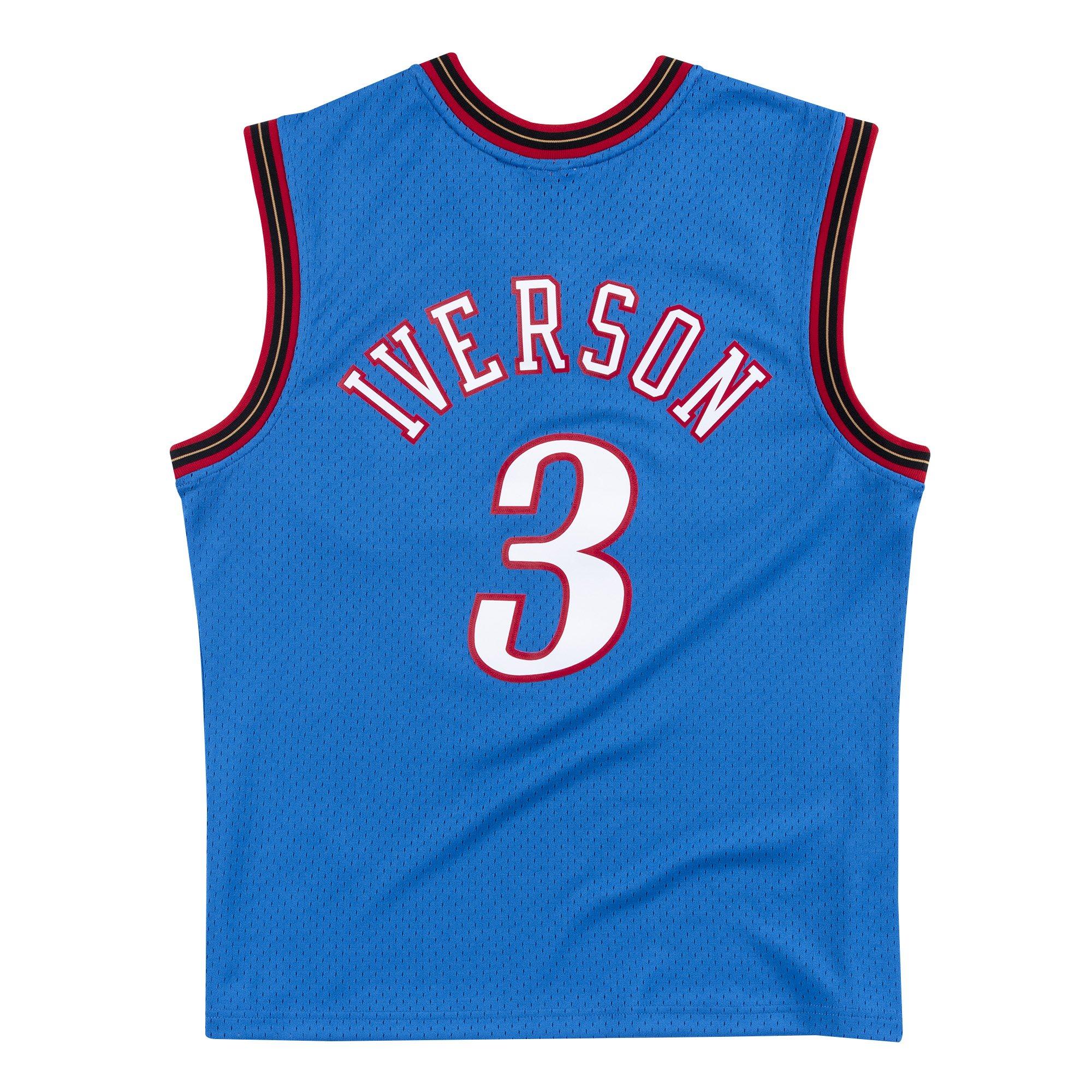 allen iverson jersey mens small