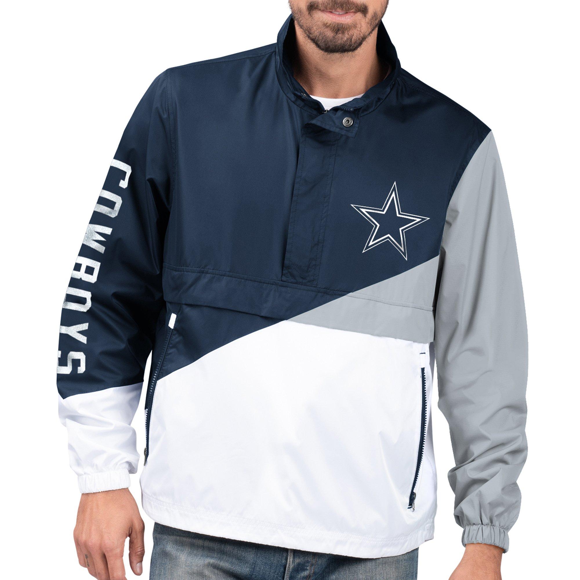 dallas cowboys half zip pullover