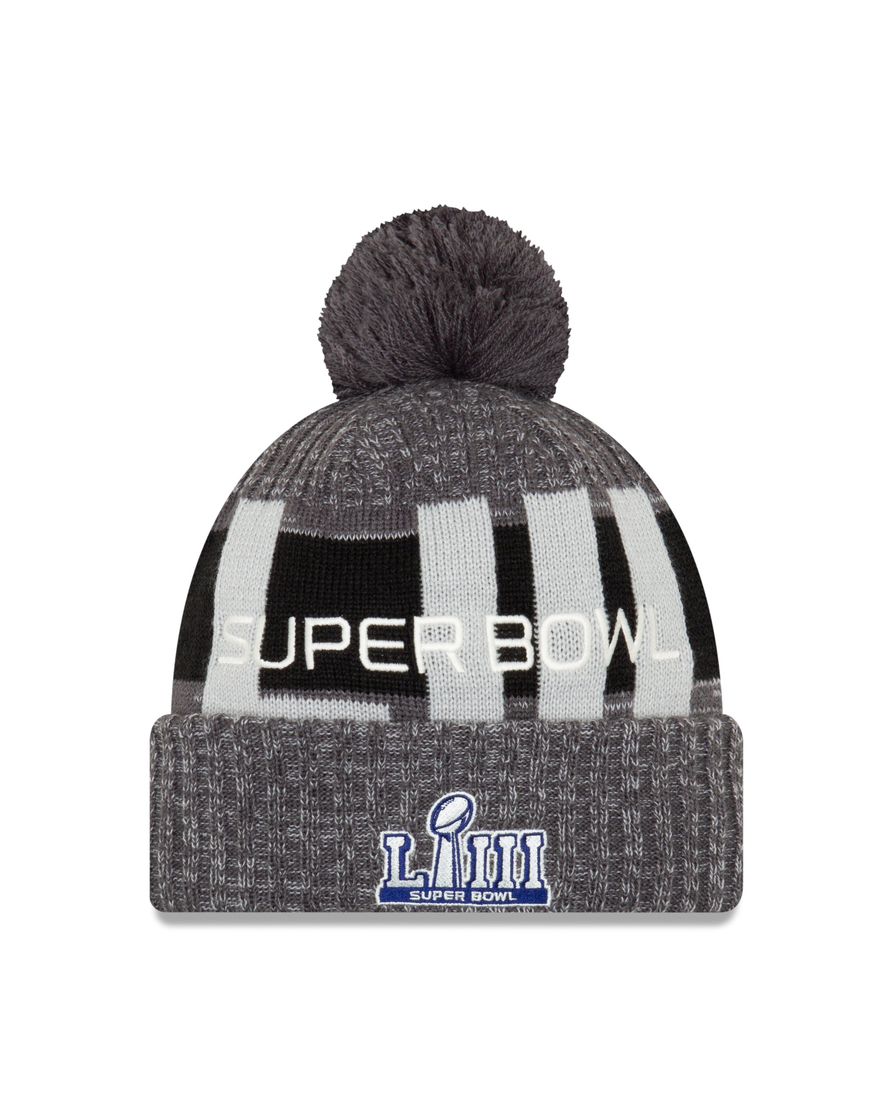 patriots super bowl knit hat