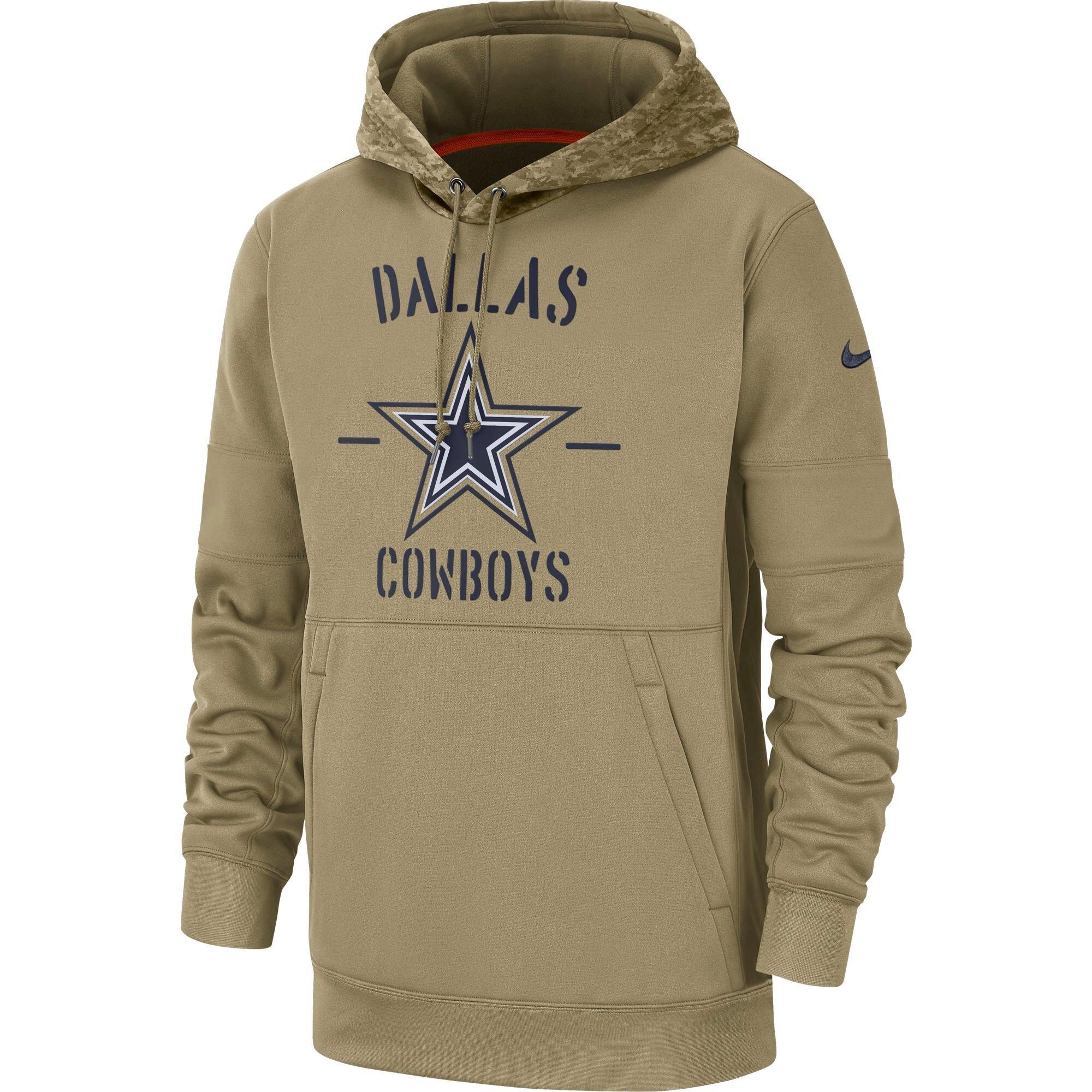 men's dallas cowboys salute to service hoodie