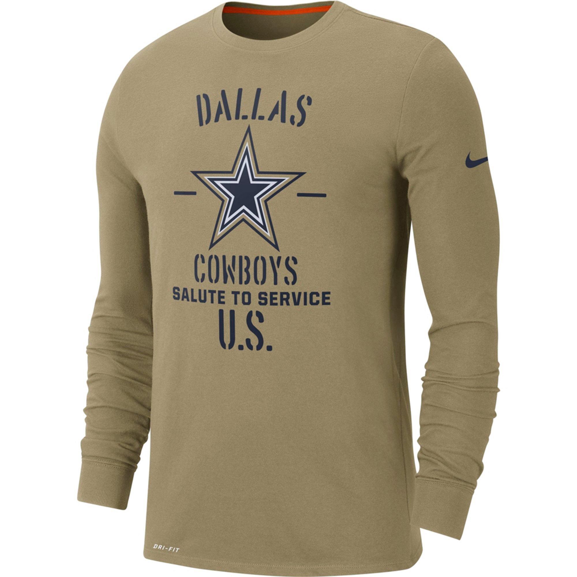 dallas cowboys salute to service long sleeve