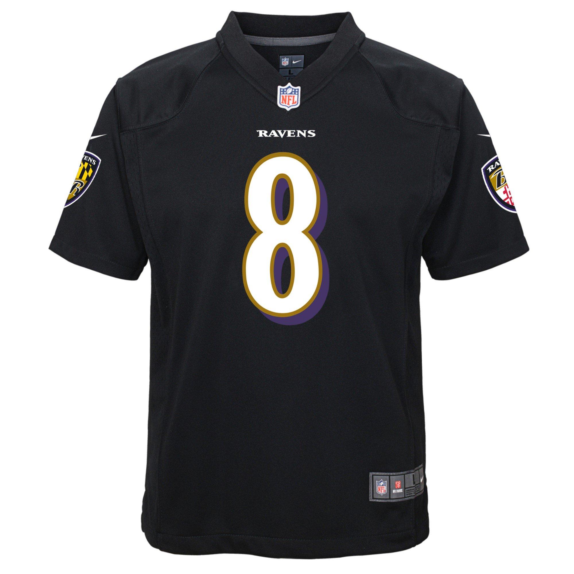 lamar jackson youth large jersey