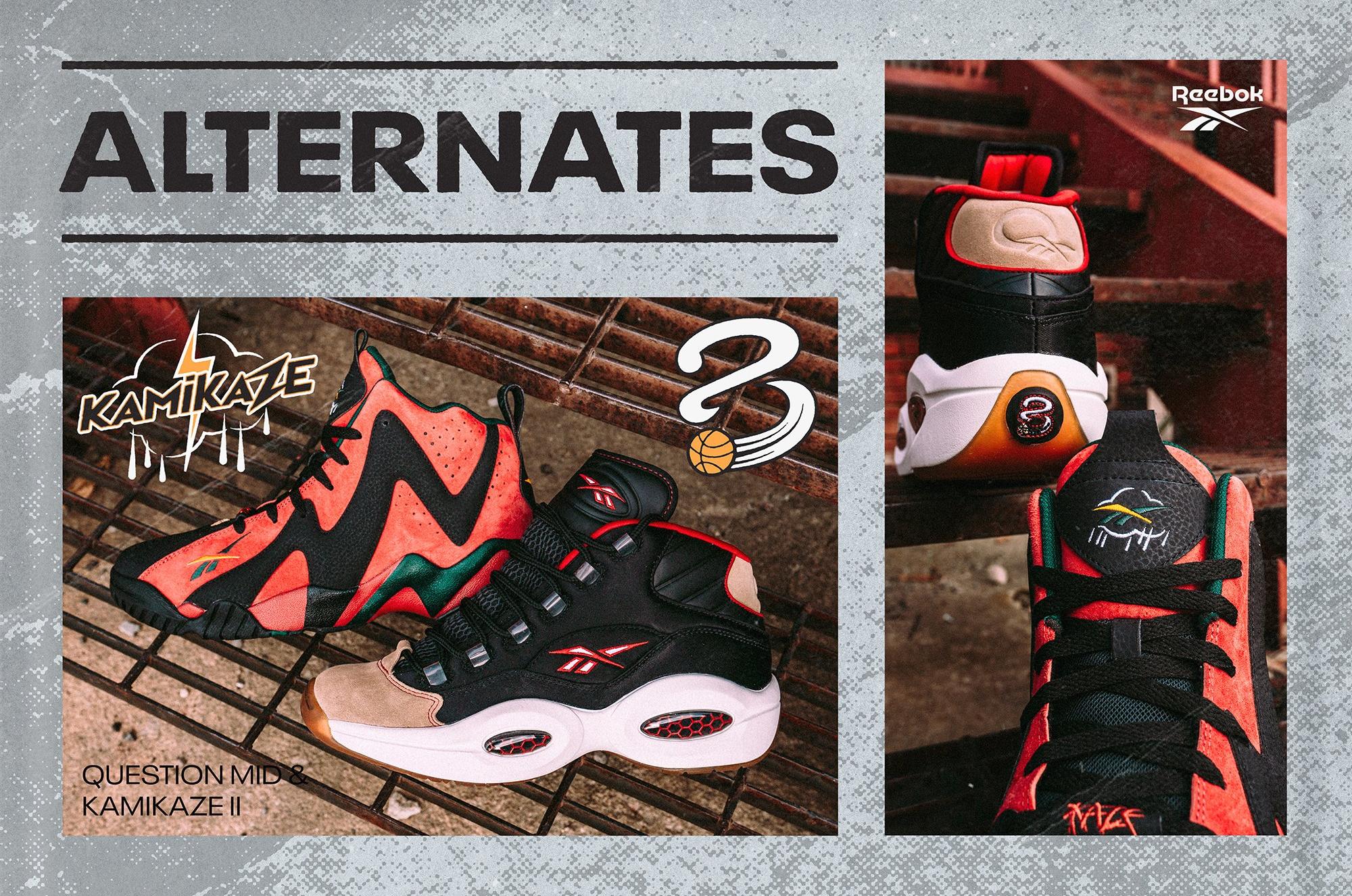 Reebok Kamikaze II & Question Mid Men’s Basketball Shoes