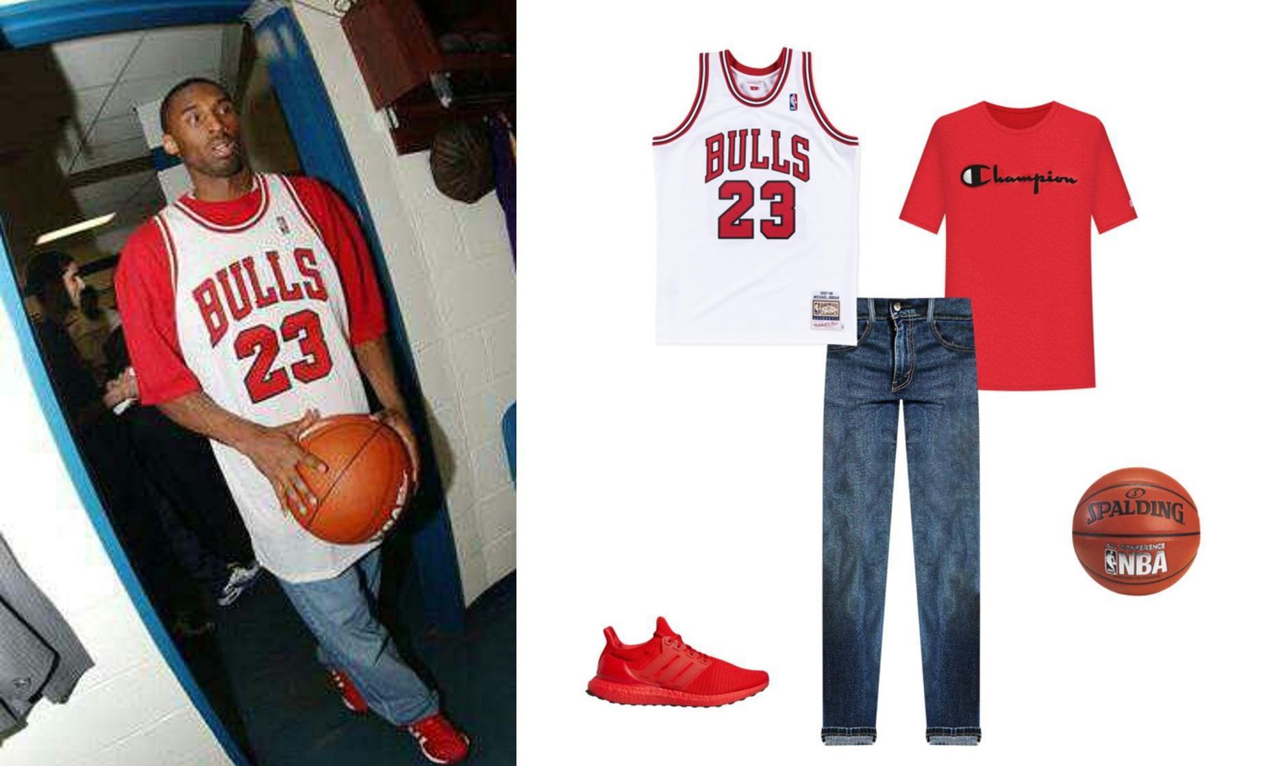 Kobe store bulls jersey