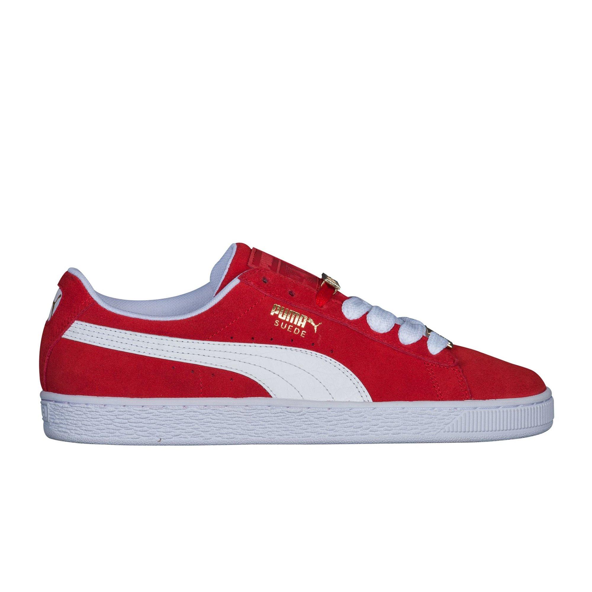 puma suede classic red and white