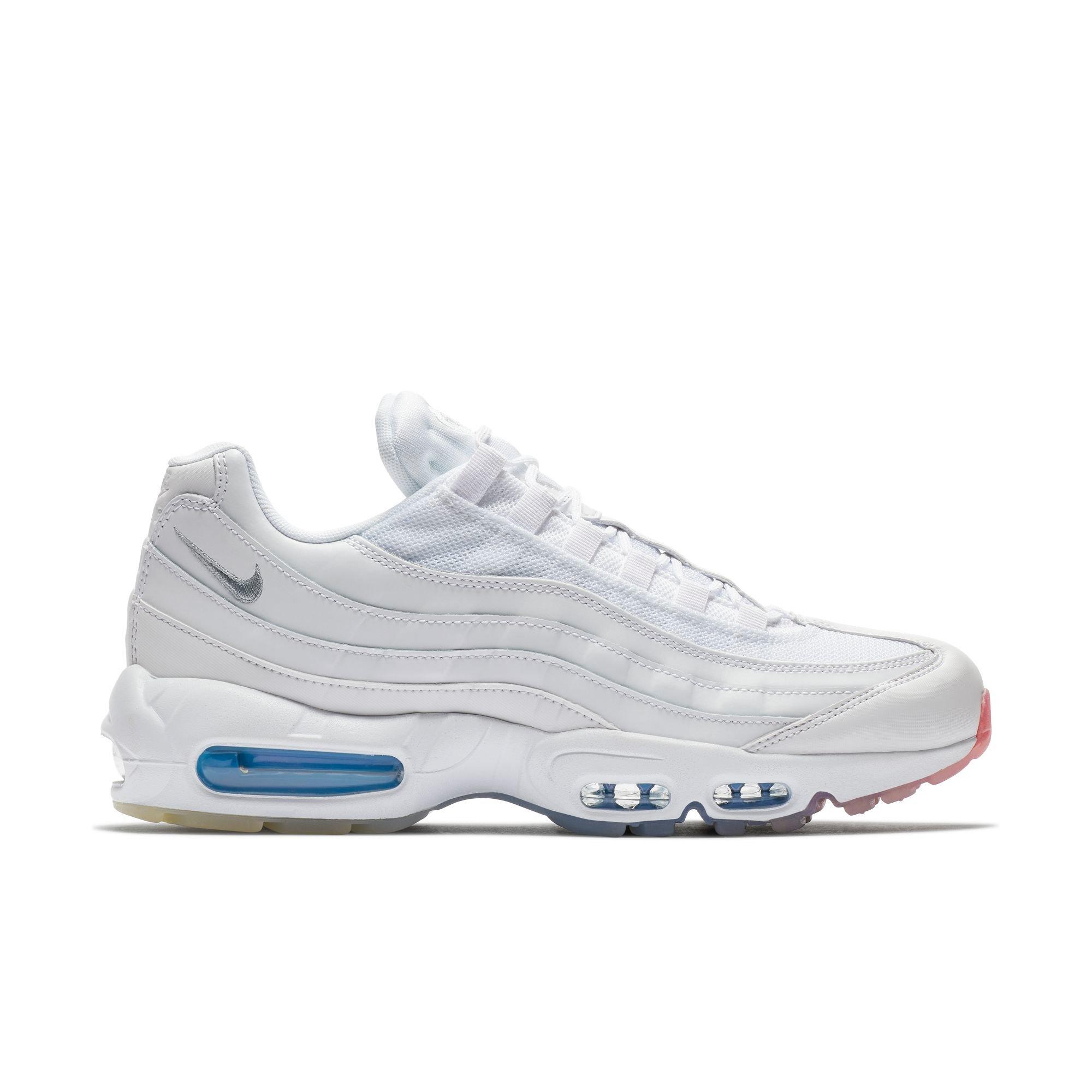 air max 95 white metallic silver