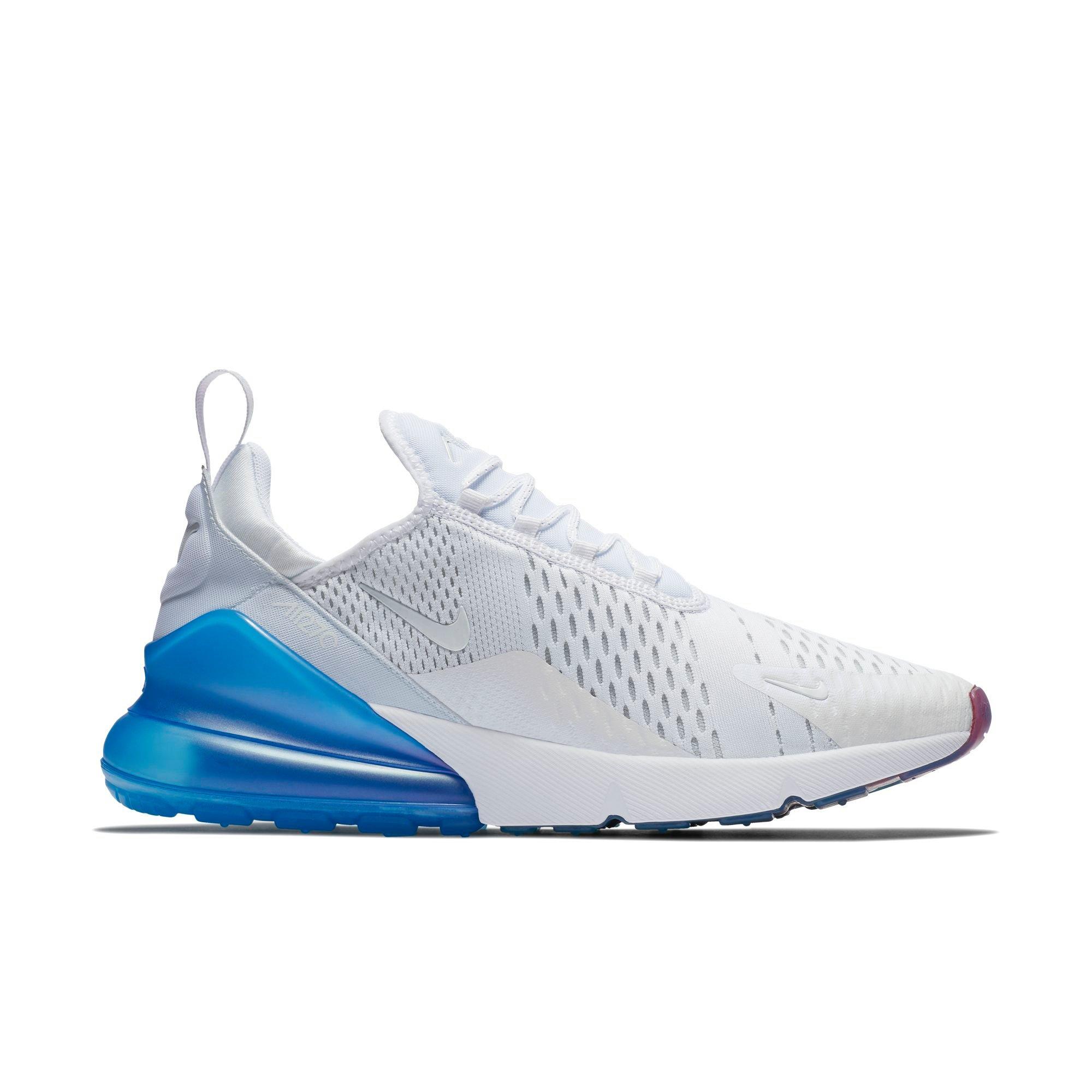 air max 270 men's white and blue