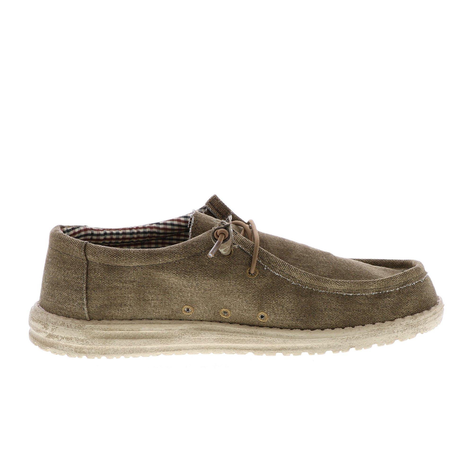 mens hey dude wally canvas casual shoe