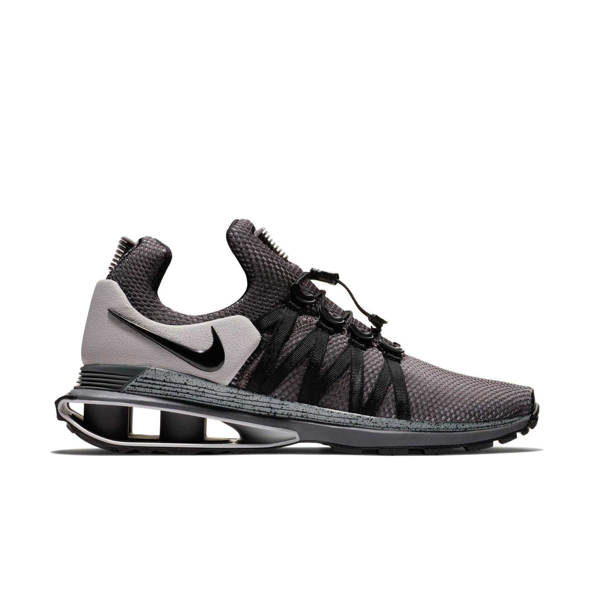 nike shox gravity black and white