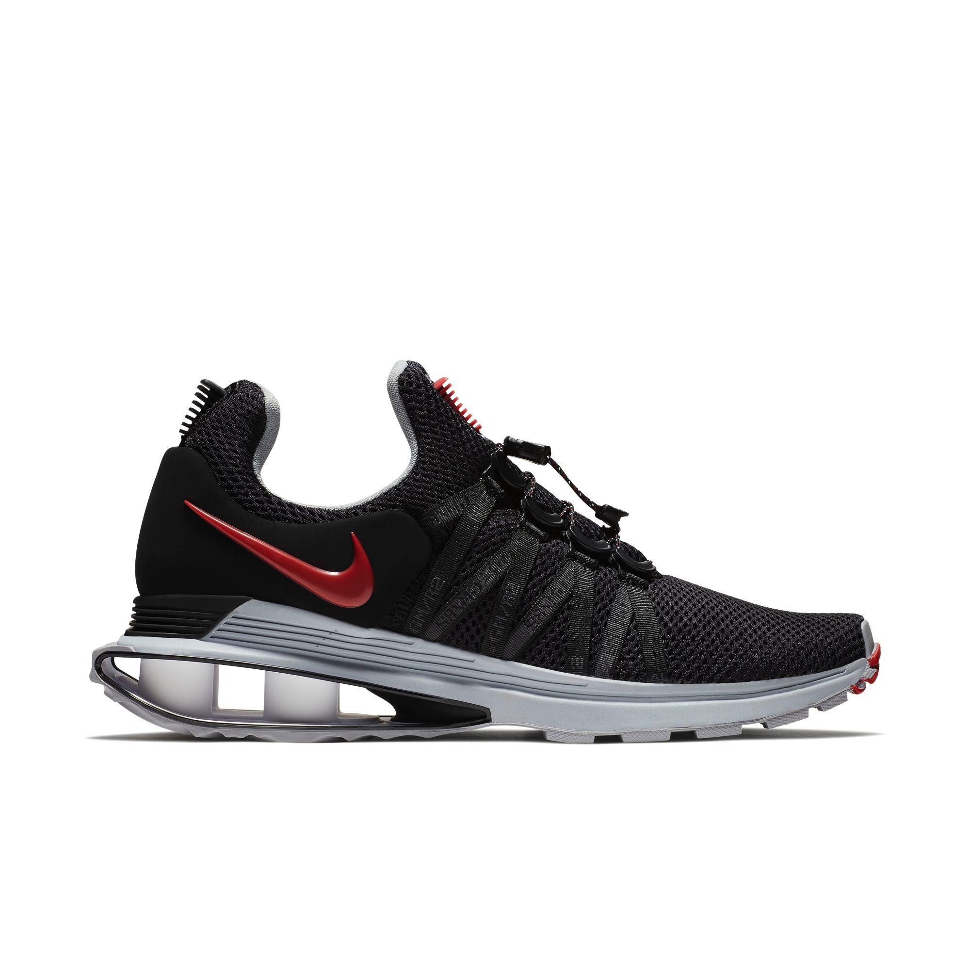 nike shox gravity black and white
