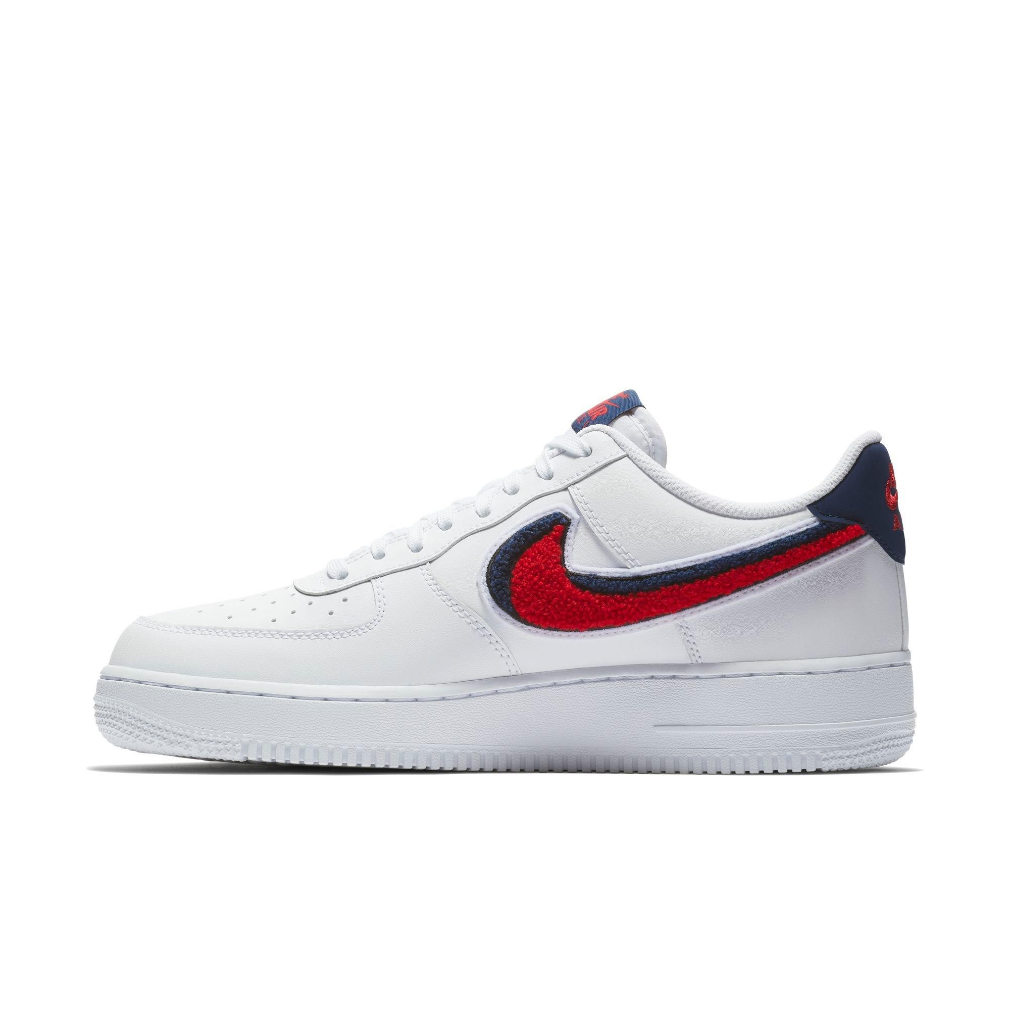 red white and blue air force ones