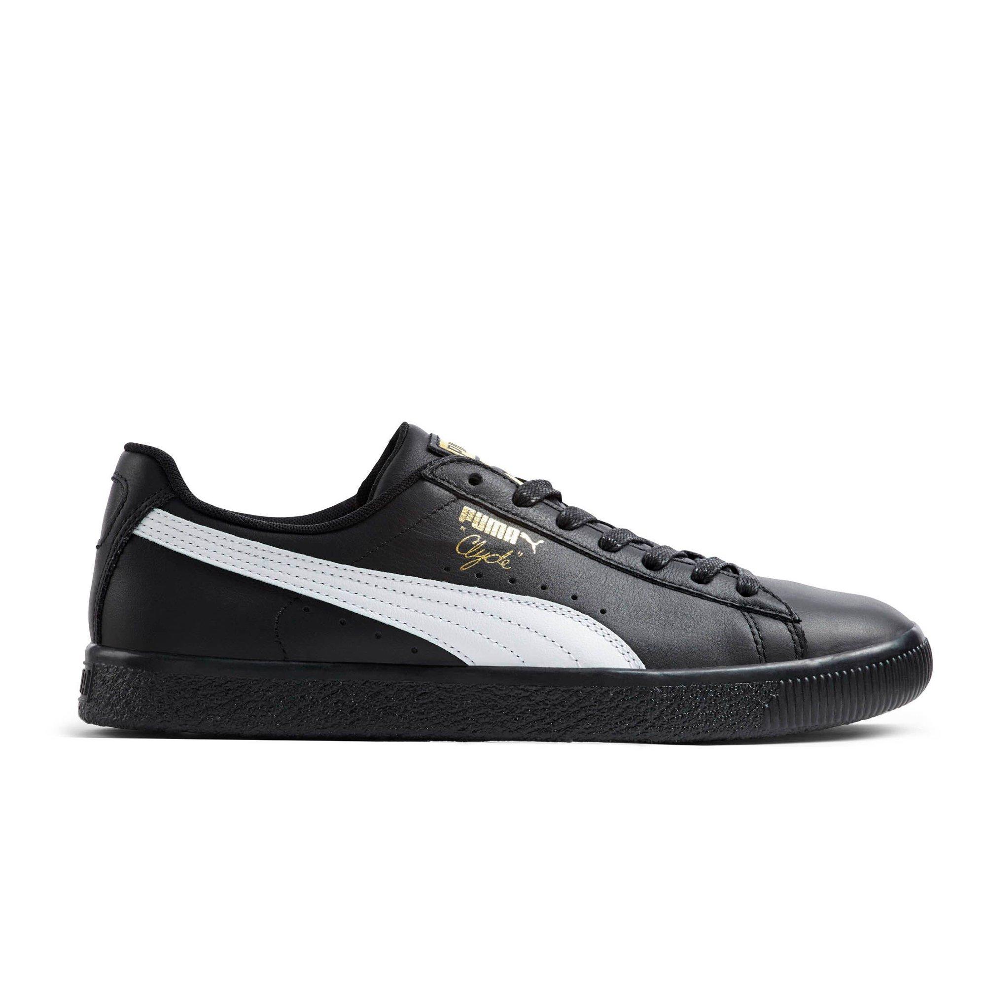 puma clyde black and white